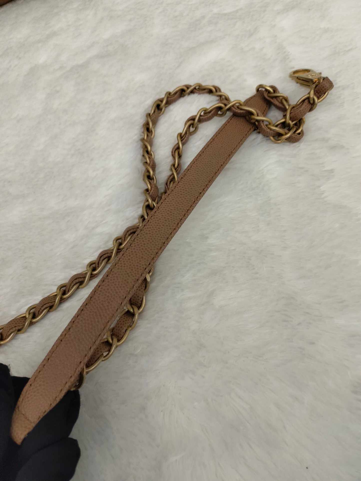 Chanel Coco Handle Large Caramel Handle Lizard GHW #24