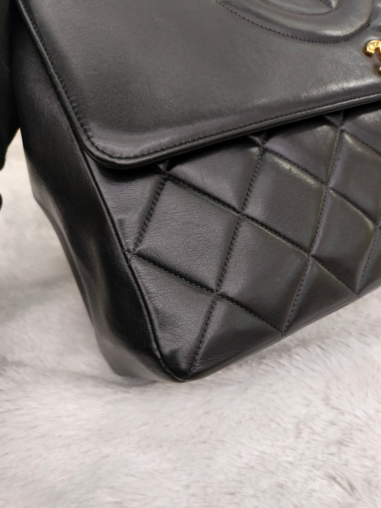 Chanel Maxi Lamb Vintage Black GHW SF #2