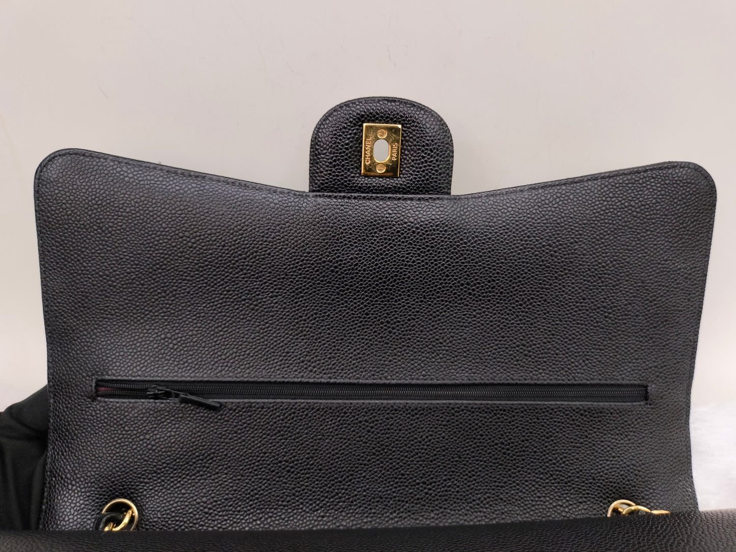 Chanel Maxi Caviar Black GHW DF #20