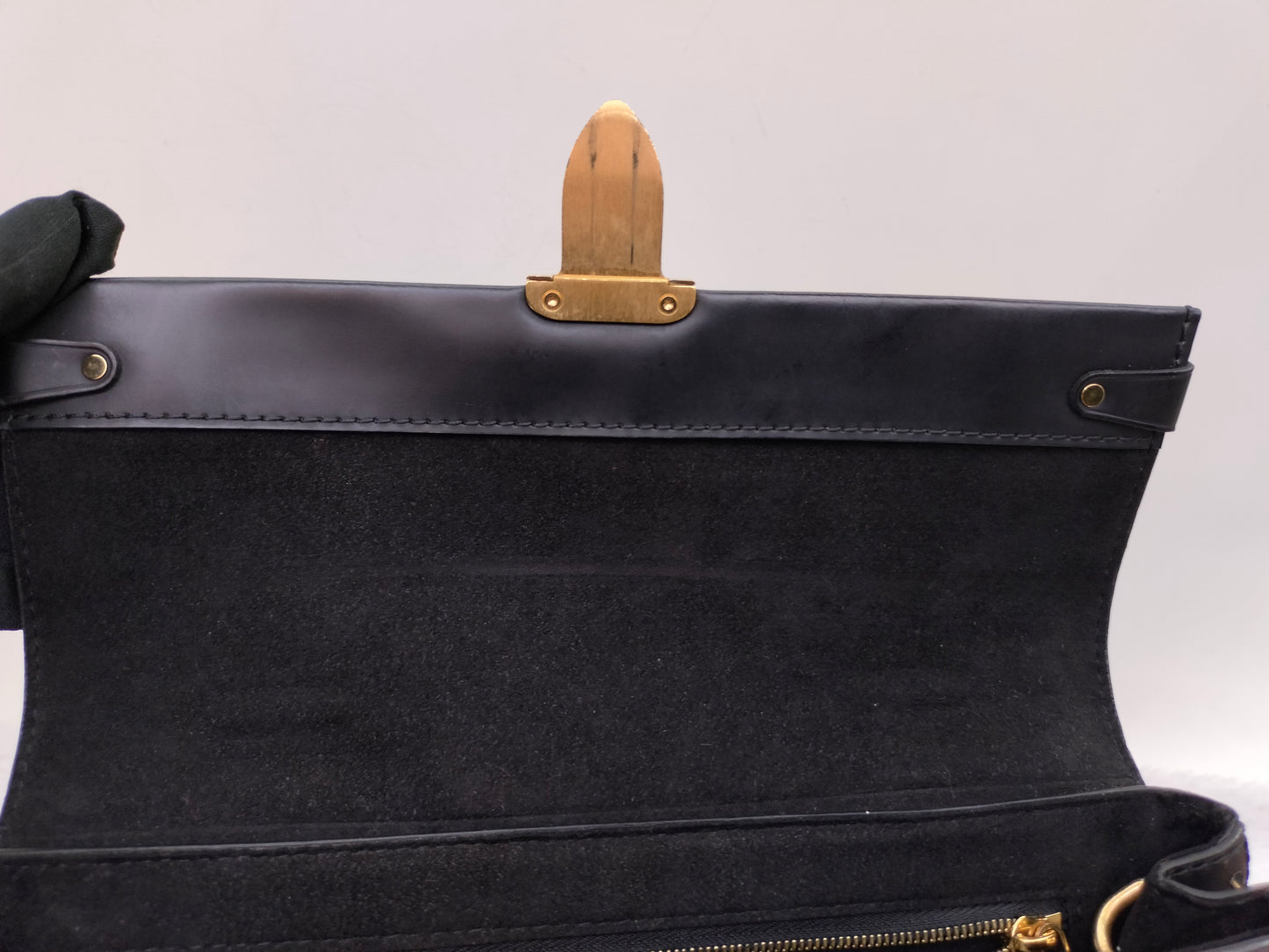 LV One Handle Flap Bag MM Monogram Noir 2016