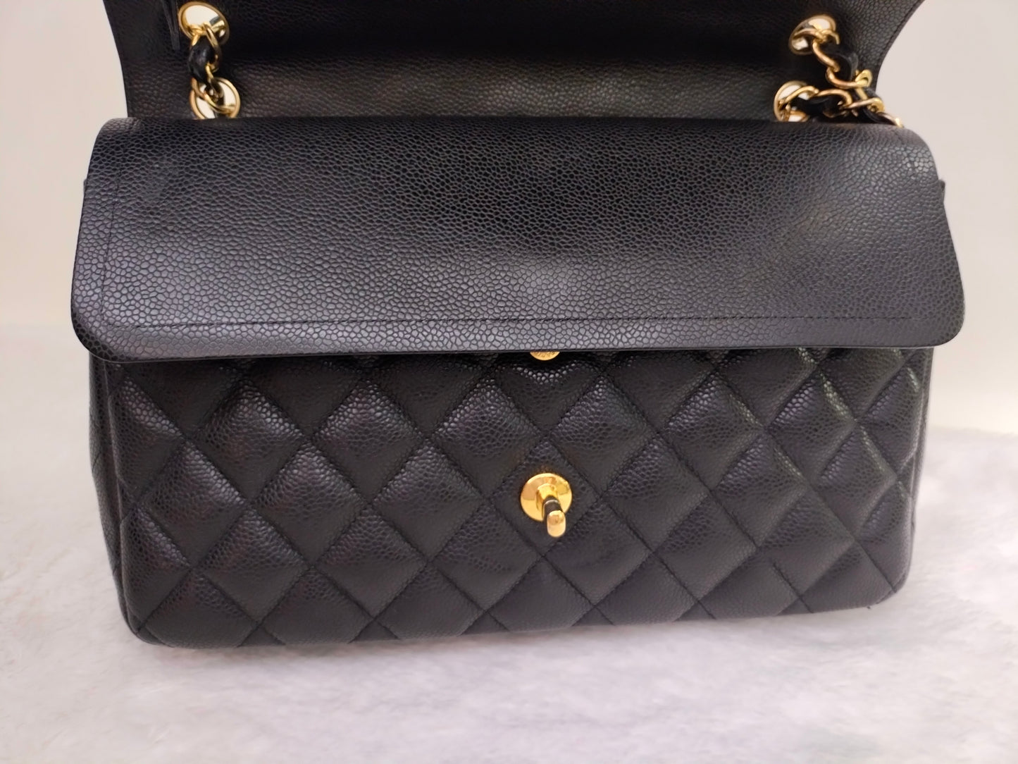 Chanel Jumbo Caviar Black GHW DF #14