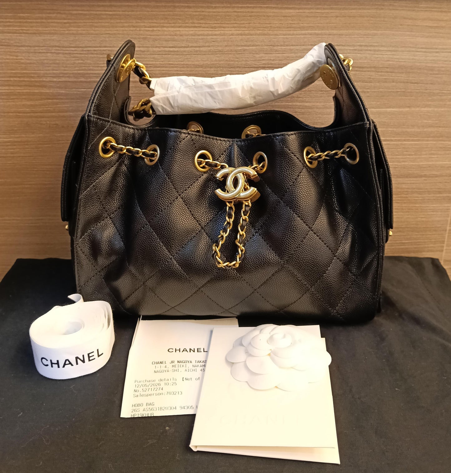 *NEW* Chanel C25 Mini Caviar Black GHW (CHIP) REC MEI 2026