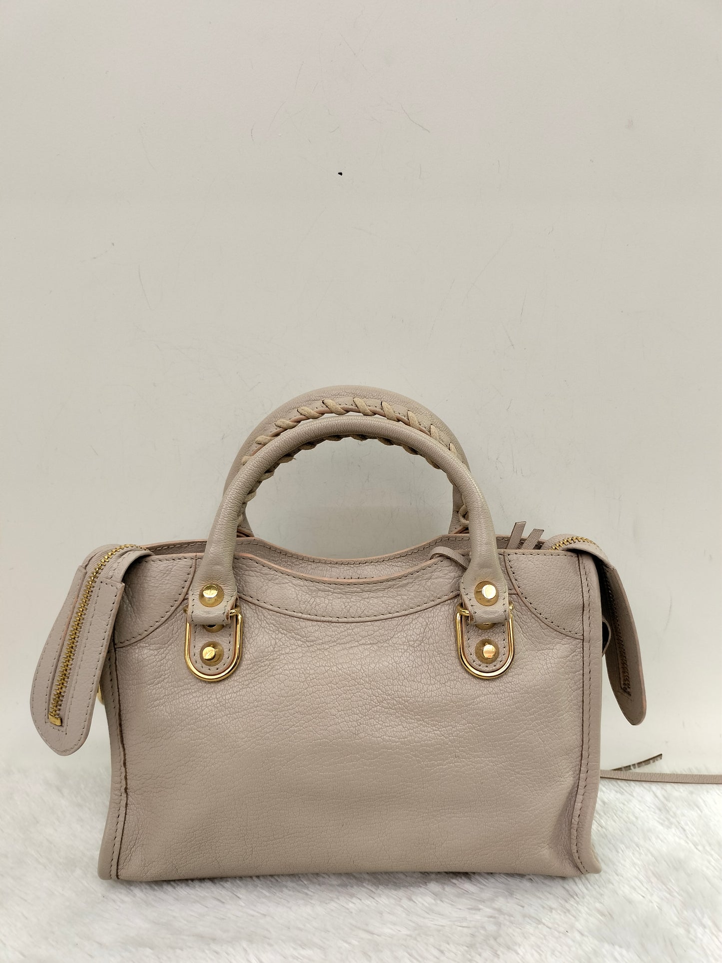Balenciaga Mini City Edge Pink Beige GHW