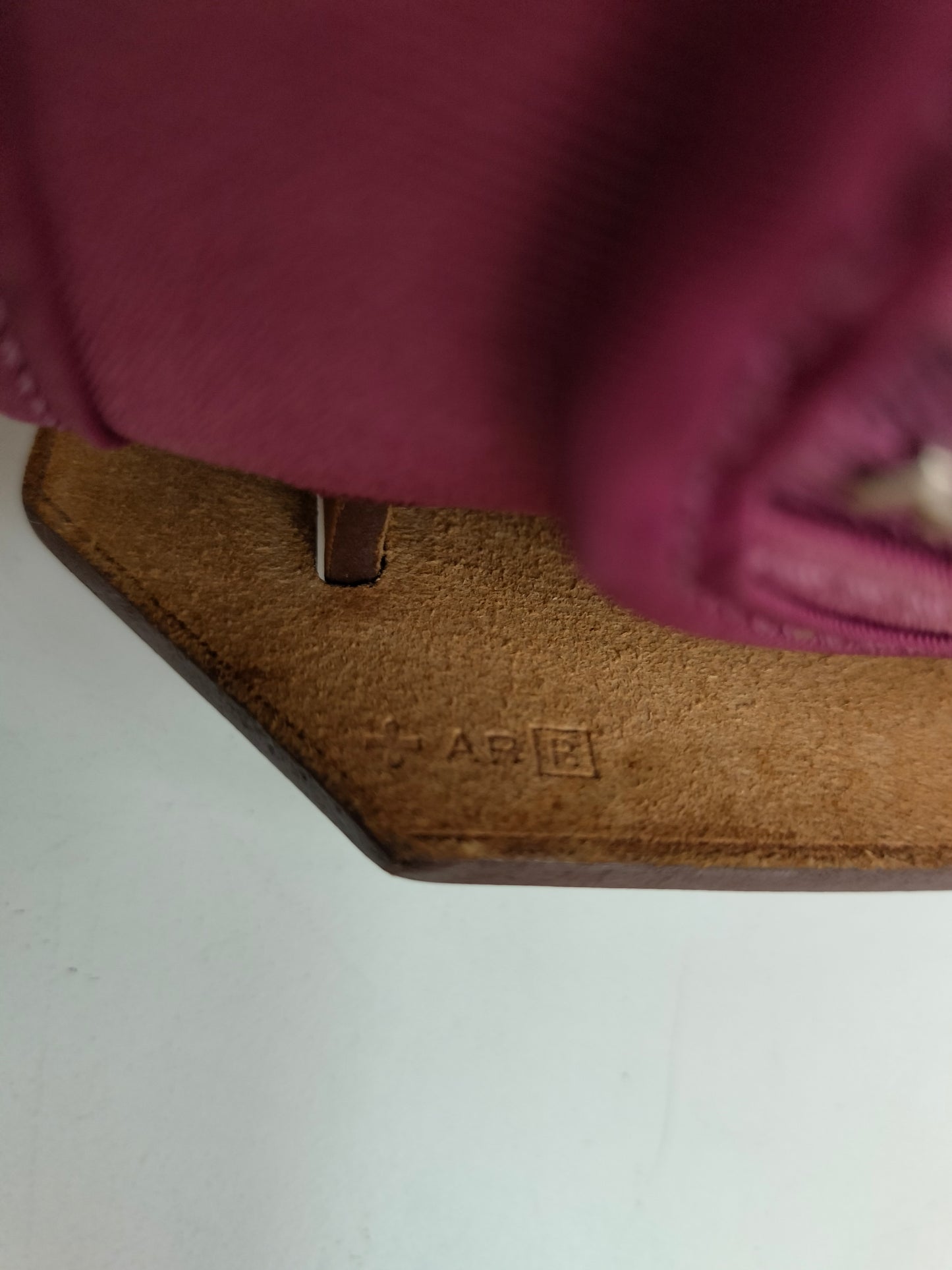 HB31 Zip Canvas Rose Purple Flap Brown PHW #R square