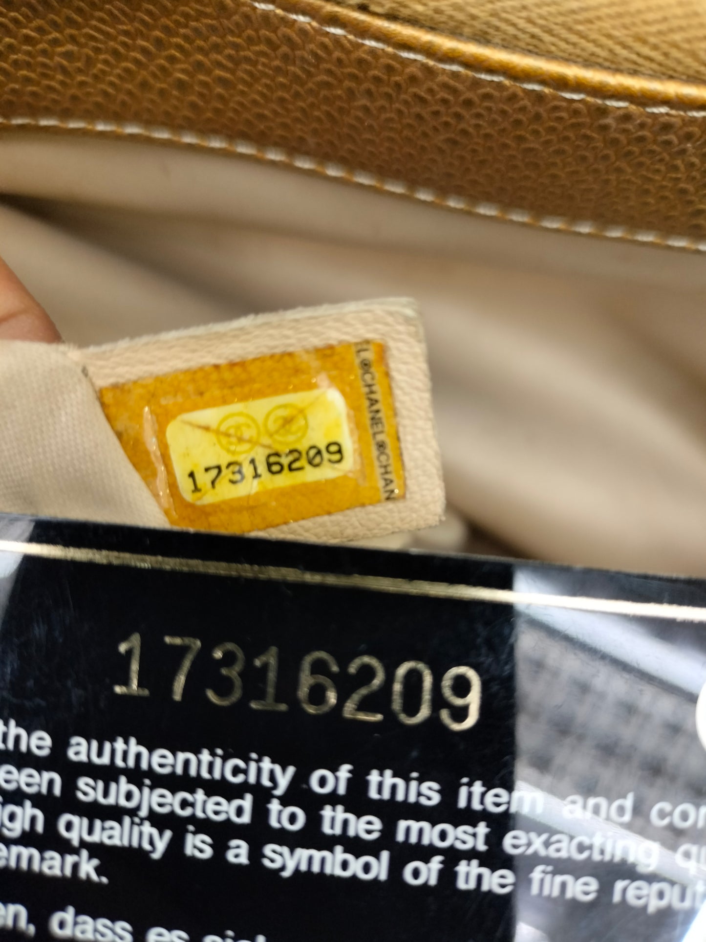 Chanel GST Caviar Gold RGHW #17