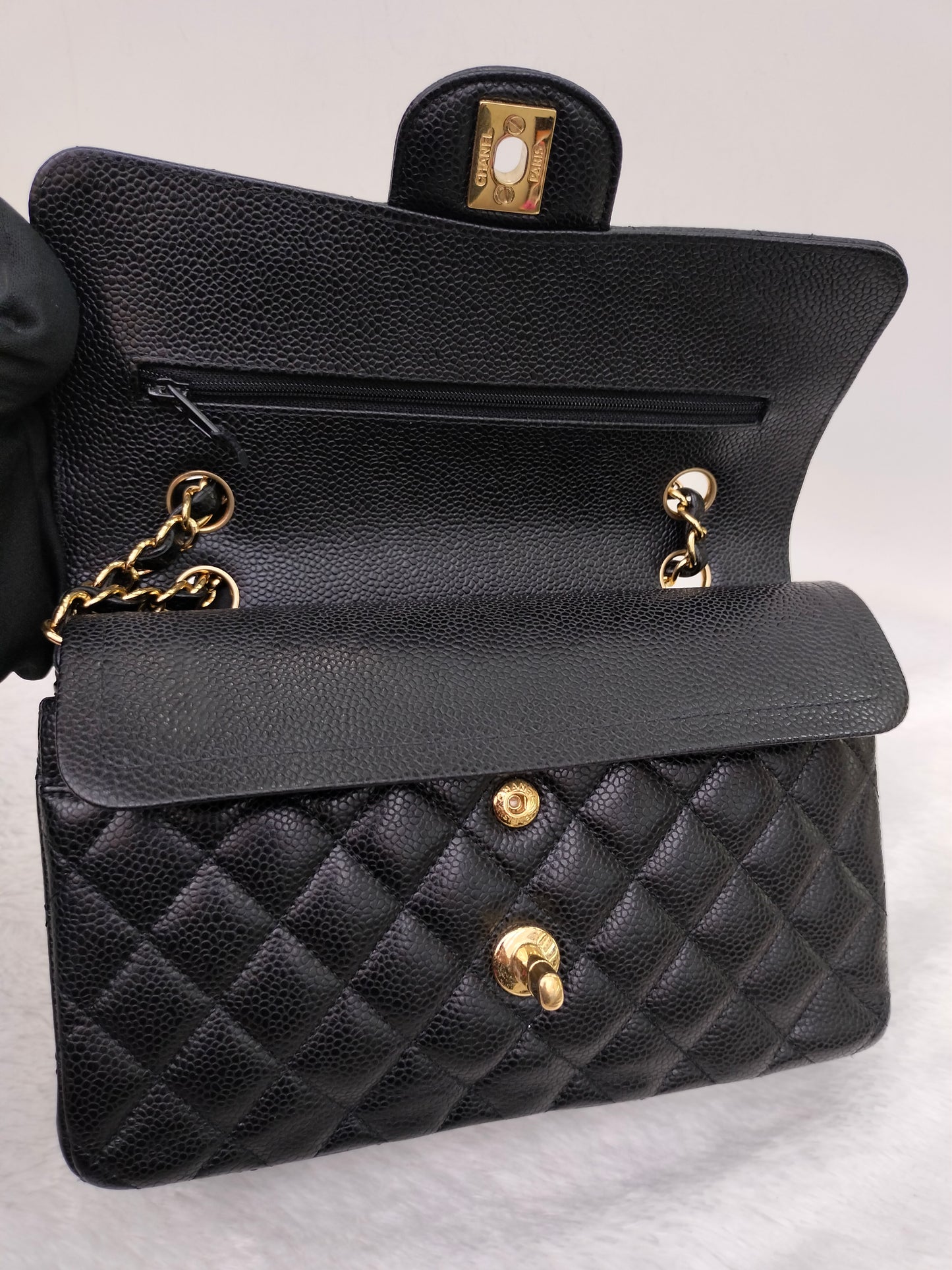 Chanel Small Caviar Black GHW DF #31