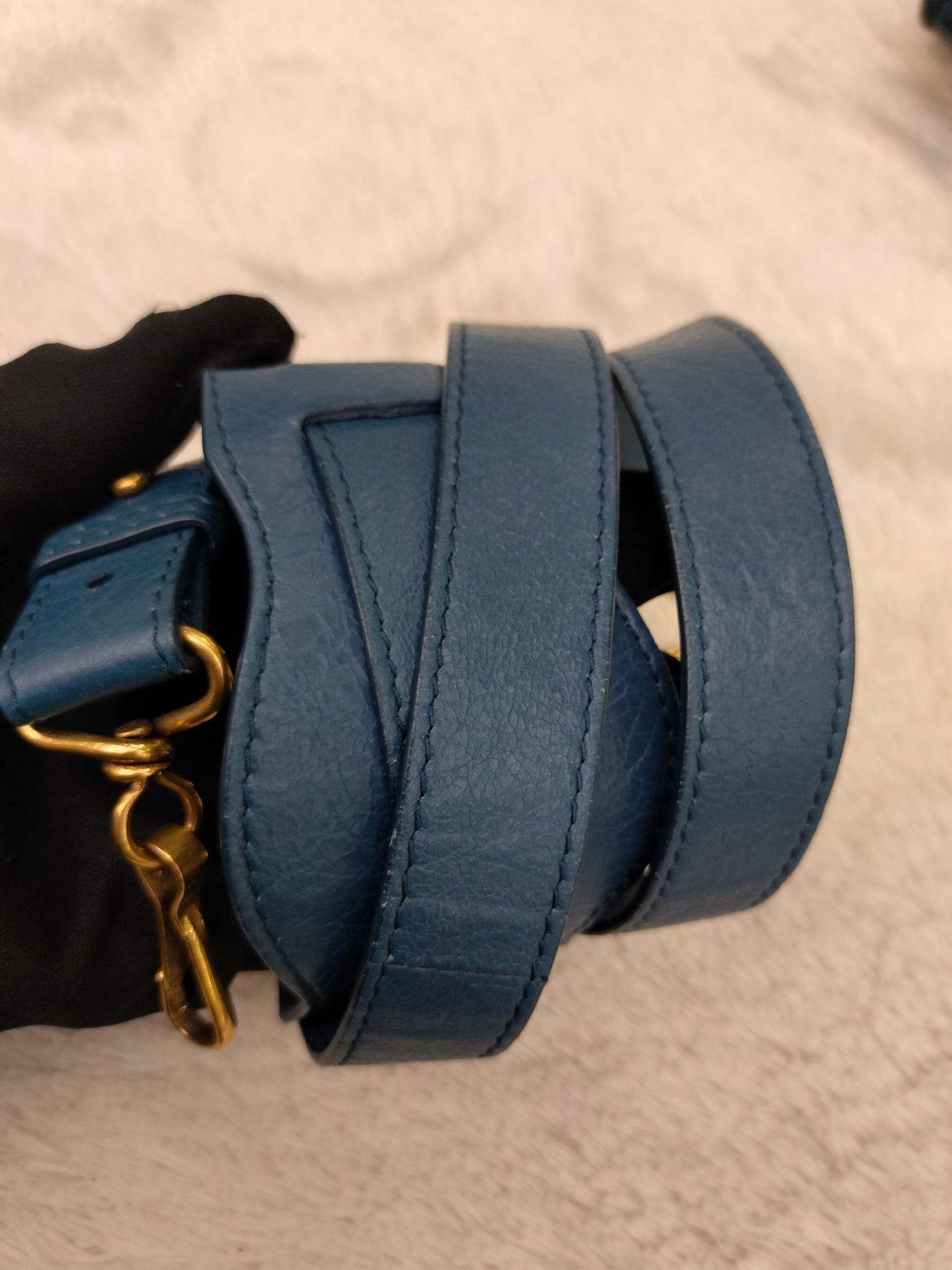 Balenciaga Small City Edge Blue GHW 2017