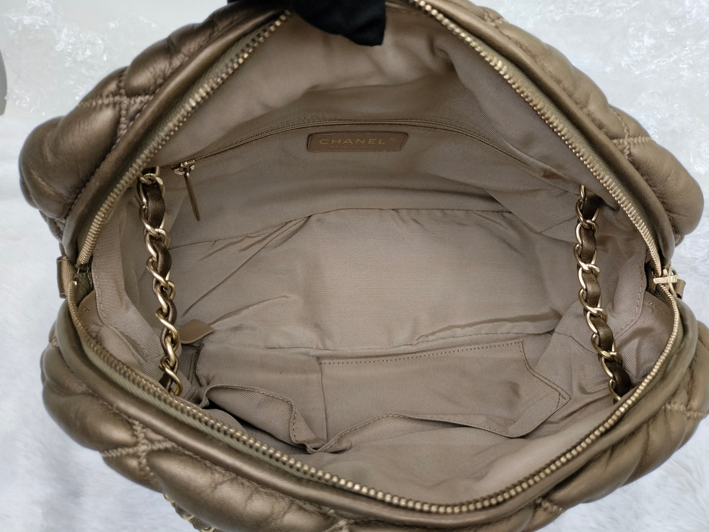 Chanel Camera Bubble Lamb Bronze GHW #13