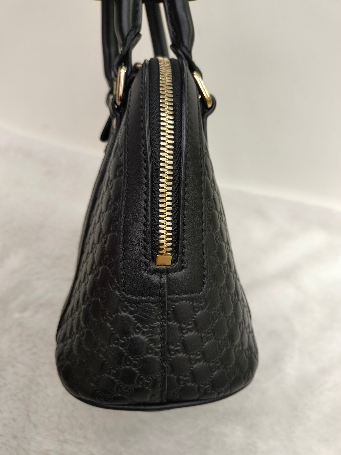 Gucci Micro Guccissima Dome Black GHW