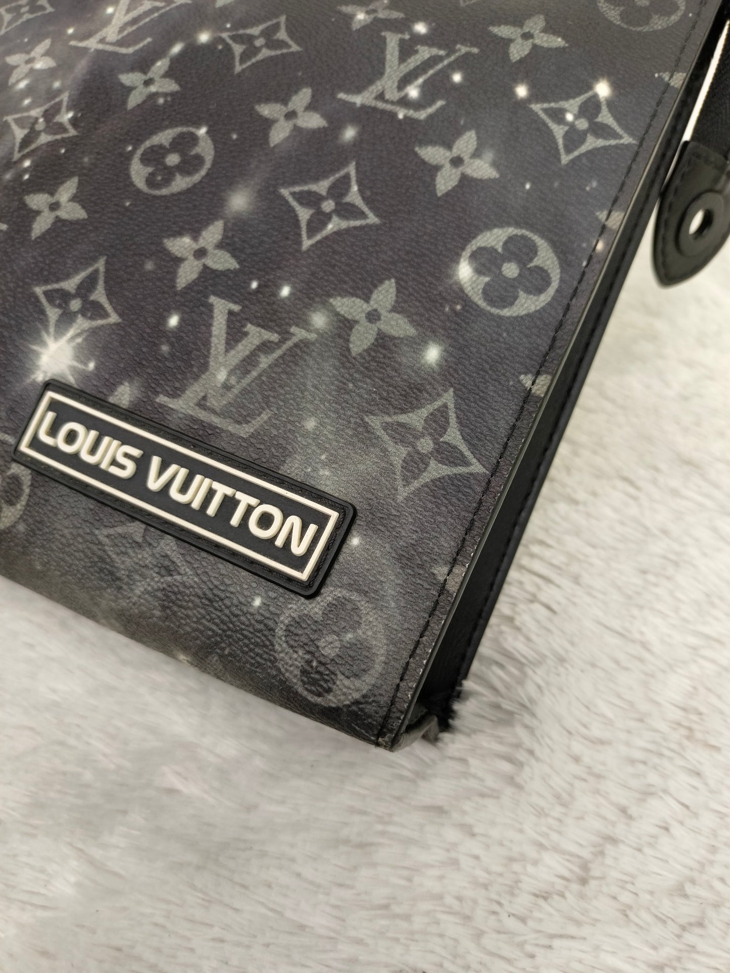 LV Pochette Voyage Monogram Galaxy Black Grey