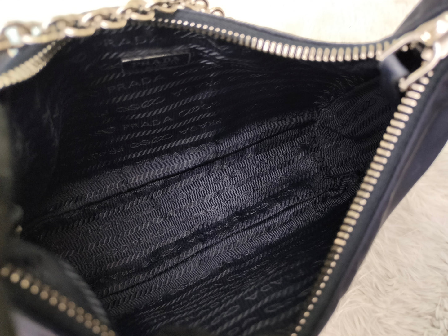 Prada Multi Pochette Re Edition Nylon Navy SHW