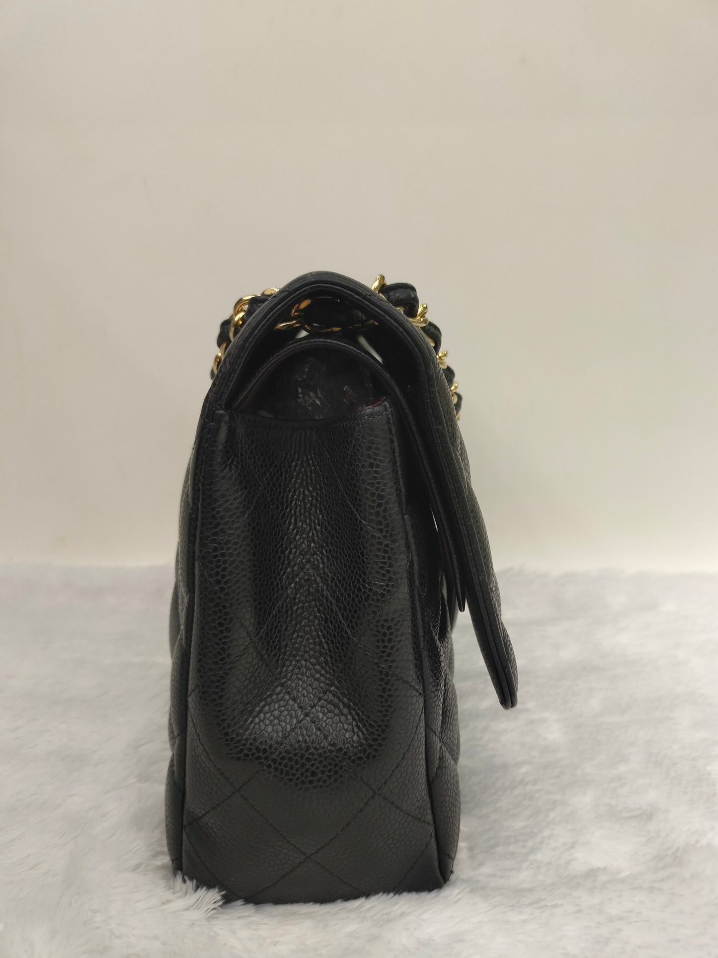 Chanel Jumbo Caviar Black GHW DF #14