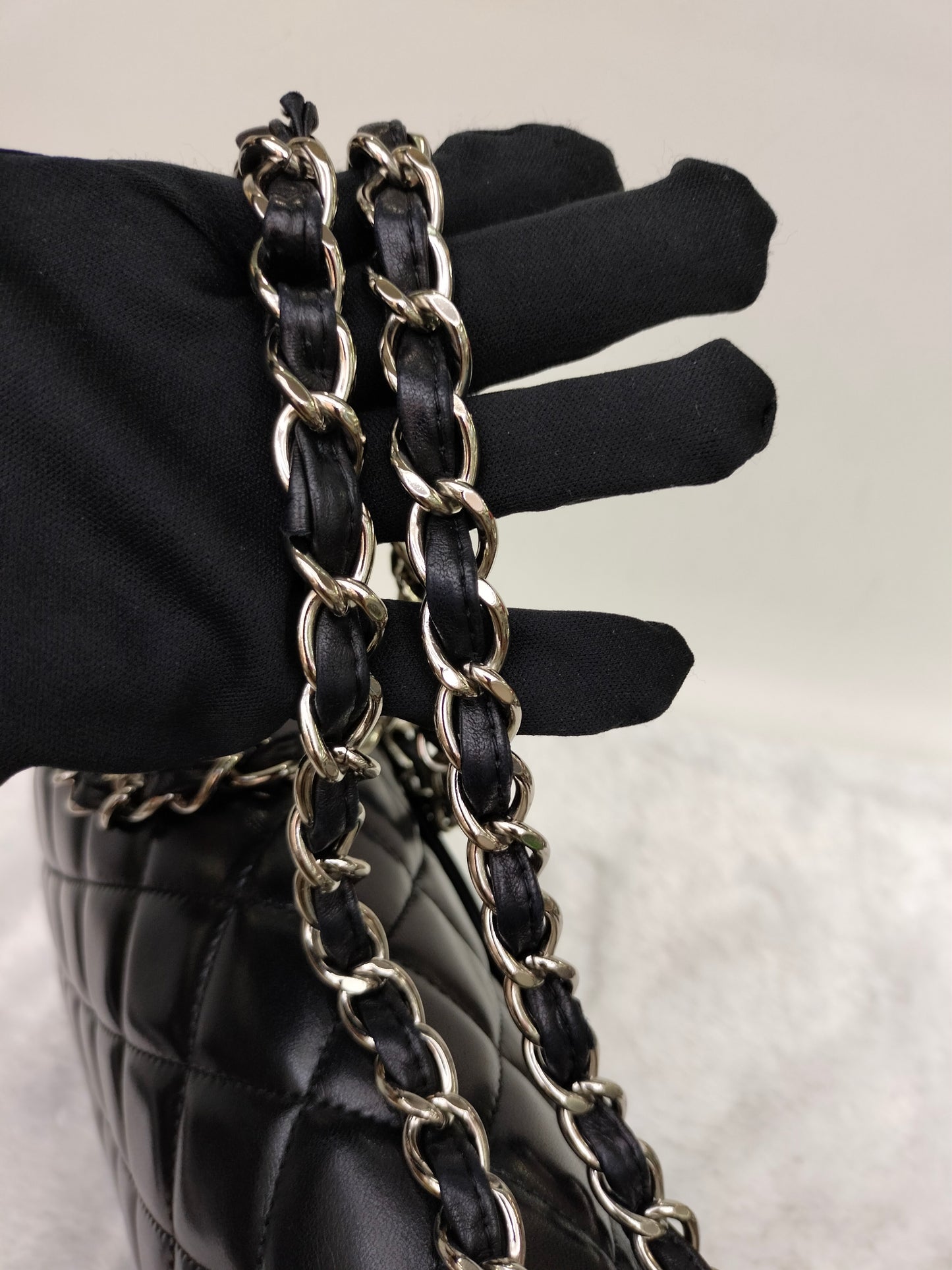 Chanel Maxi Lamb Black SHW SF #13