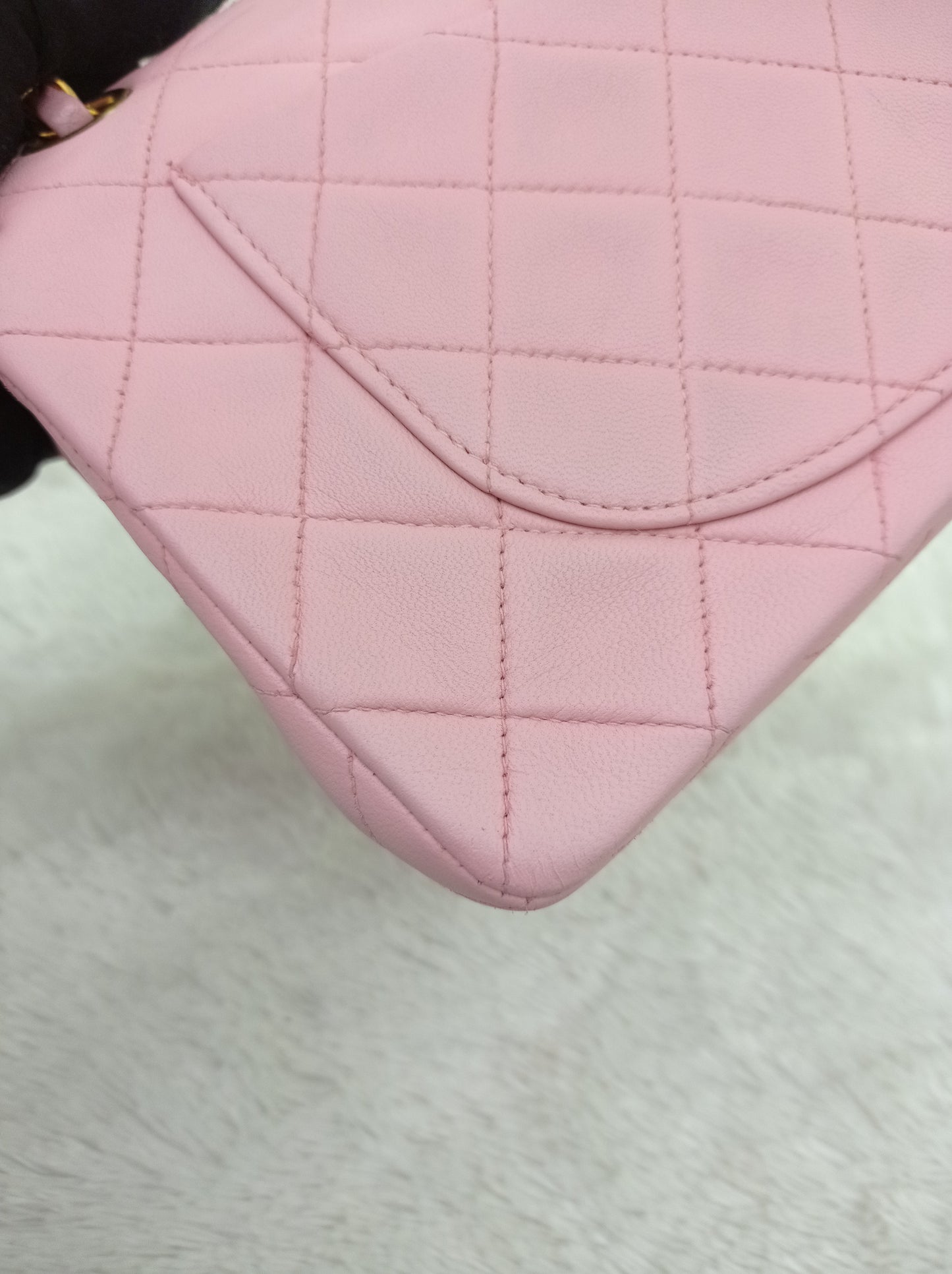 Chanel Small Lamb Pink Vintage GHW DF #4