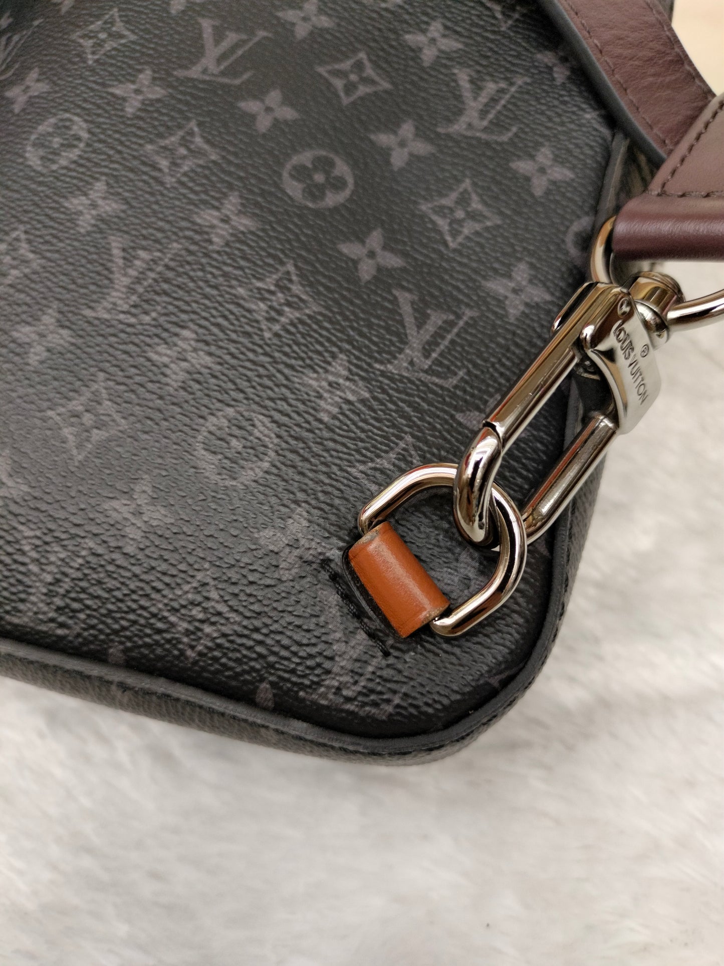 LV Amazone Sling Patchwork Monogram Eclipse Virgil Abloh 2020