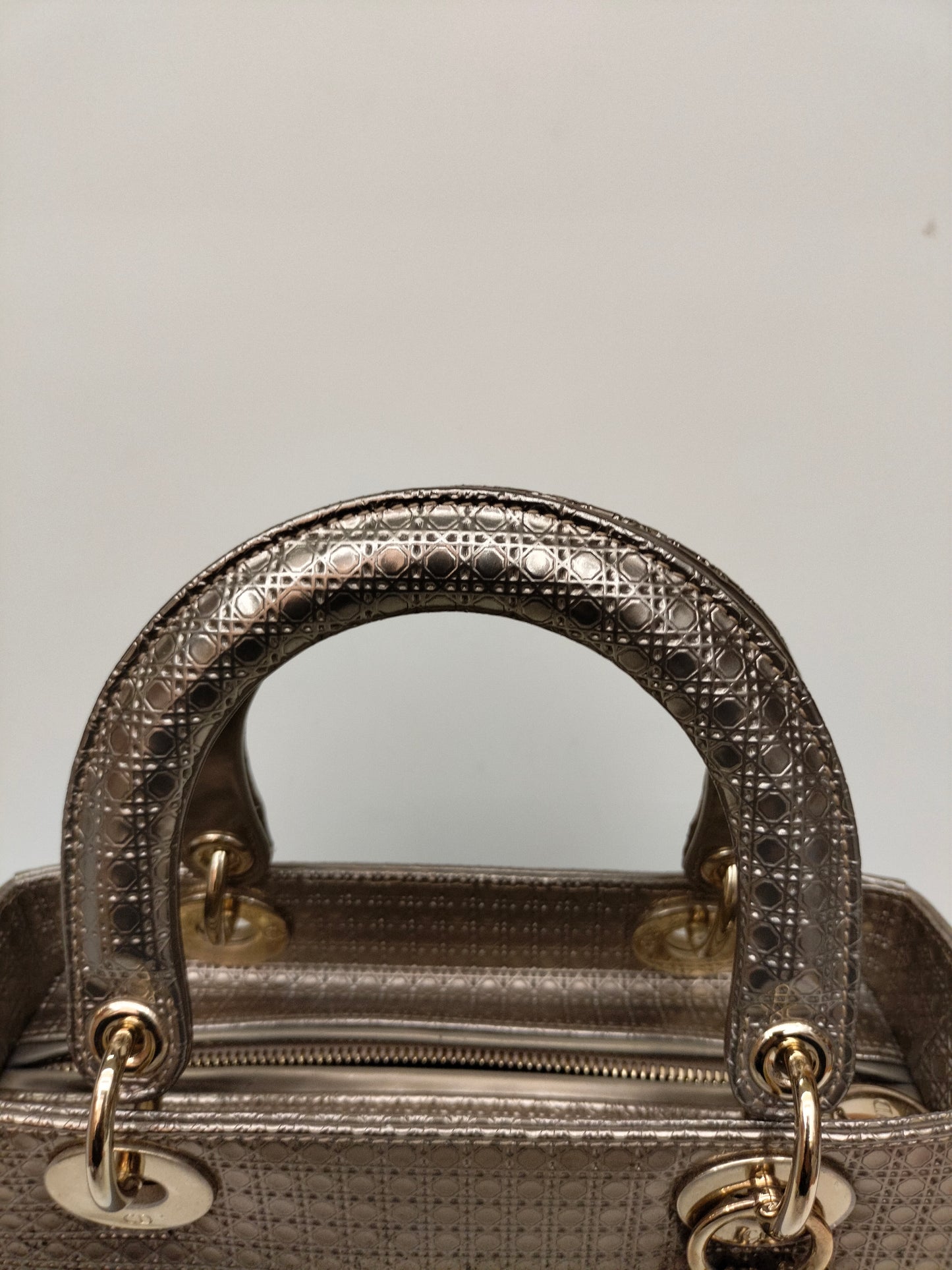 Lady Dior Medium Cannage Ombre Gold GHW 2016