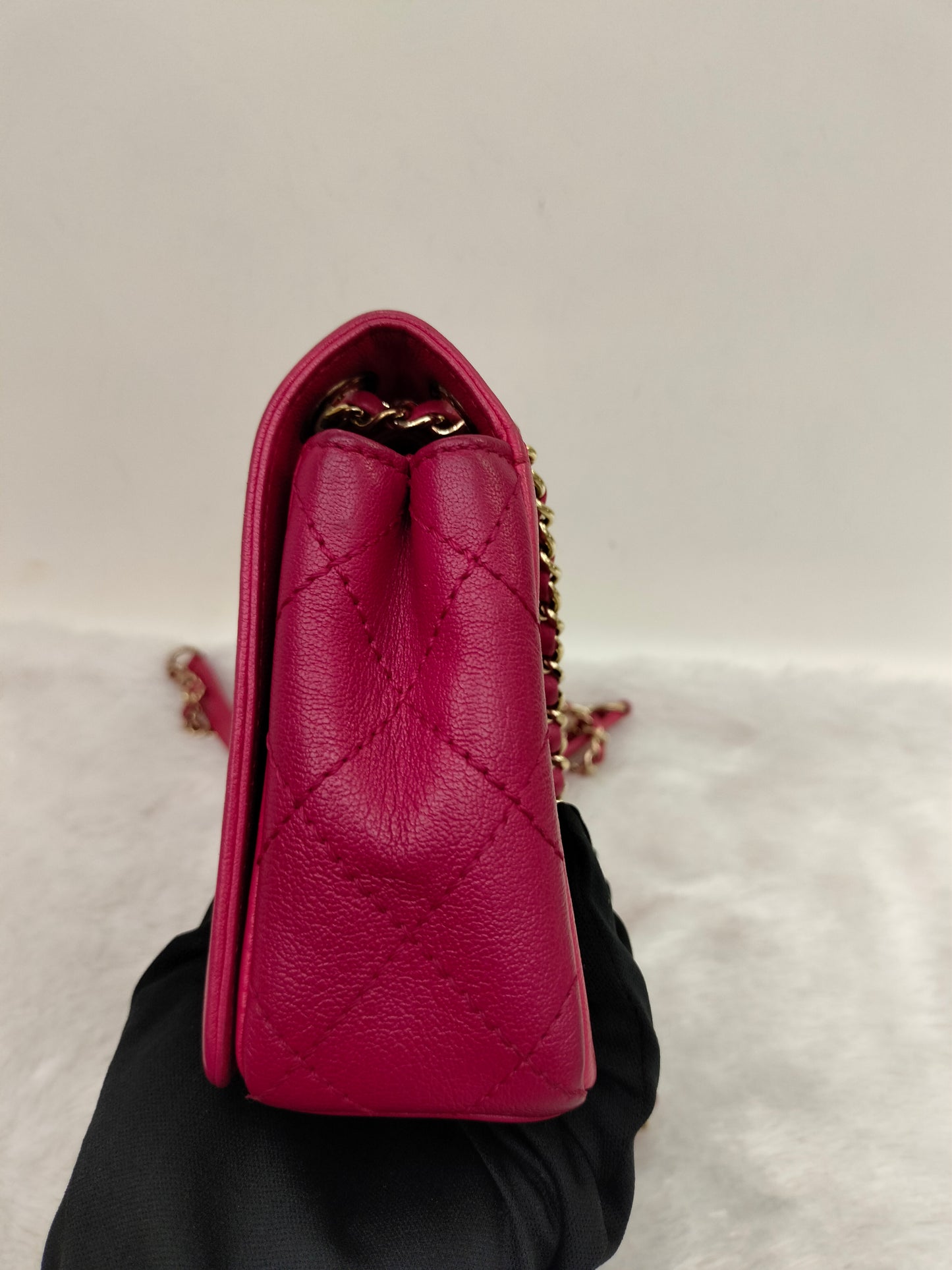 Chanel Mademoiselle Flap Calfskin Dark Pink/Pink GHW #23