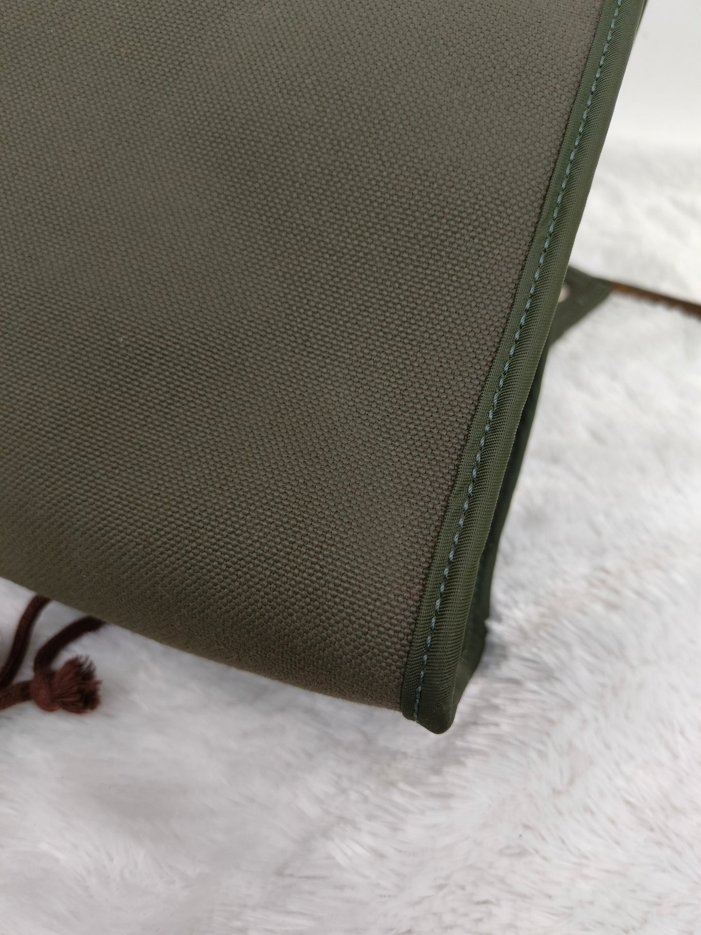 HB31 Zip Toile Vert Olive PHW #T