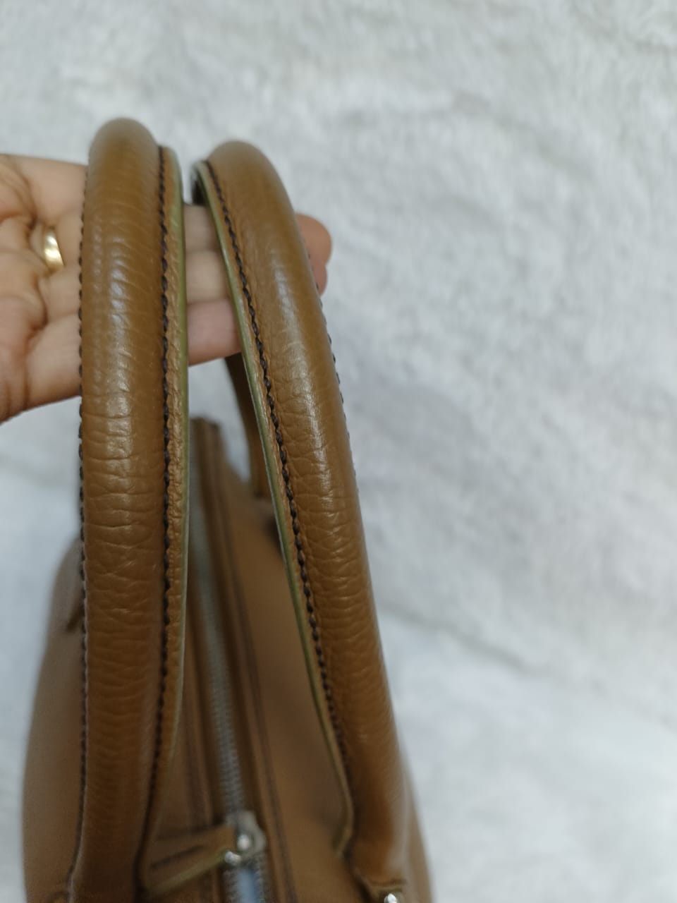 Chanel Lax Tassel Bag Pebbled Large Brown SHW #8