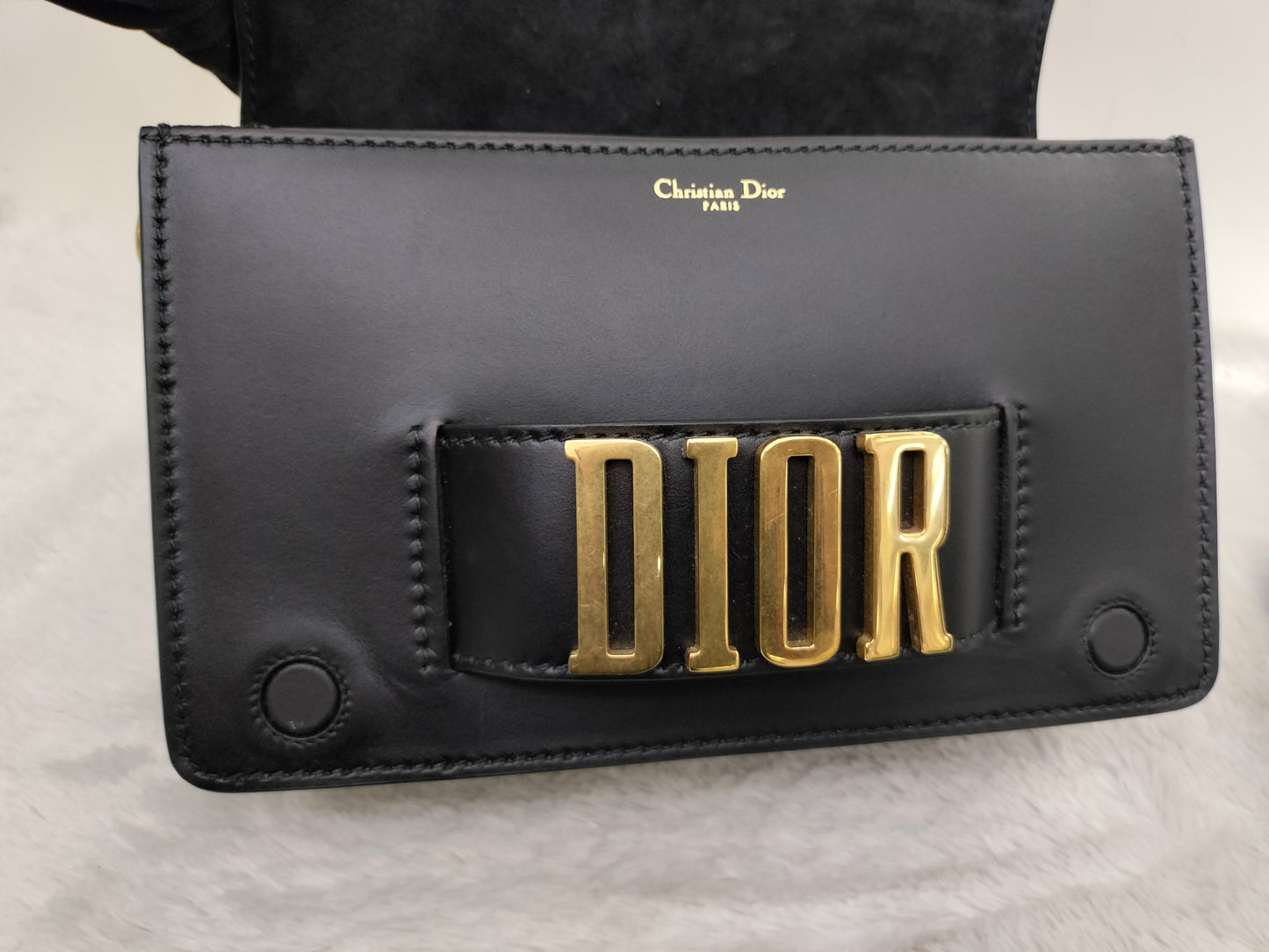 Dior Revolution Medium Smooth Black GHW 2017