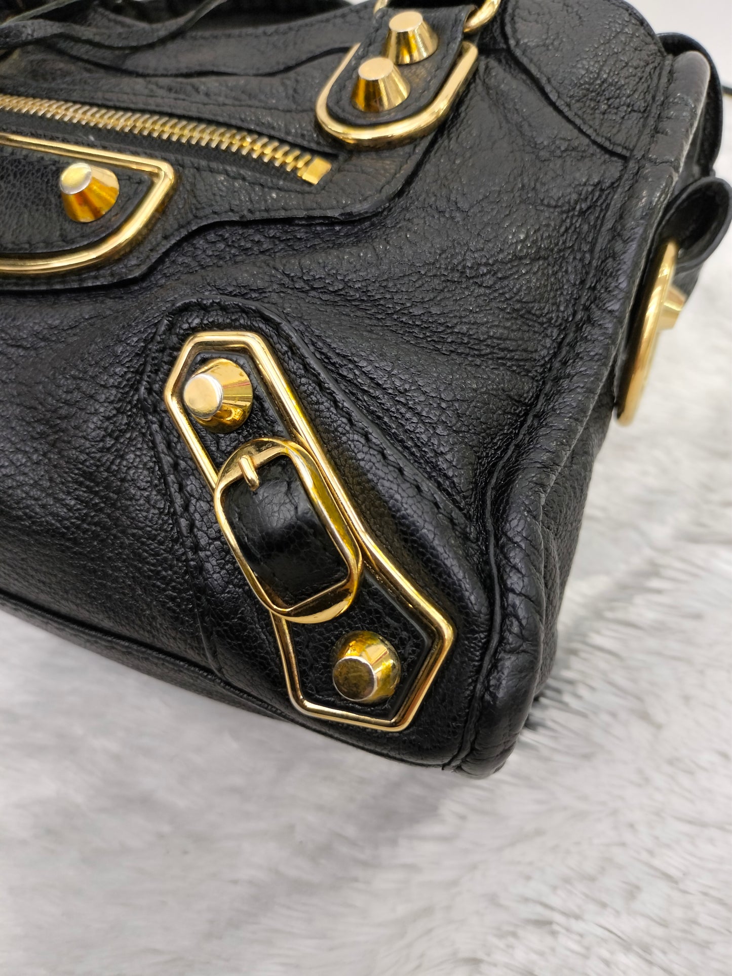 Balenciaga Mini City Edge Black GHW