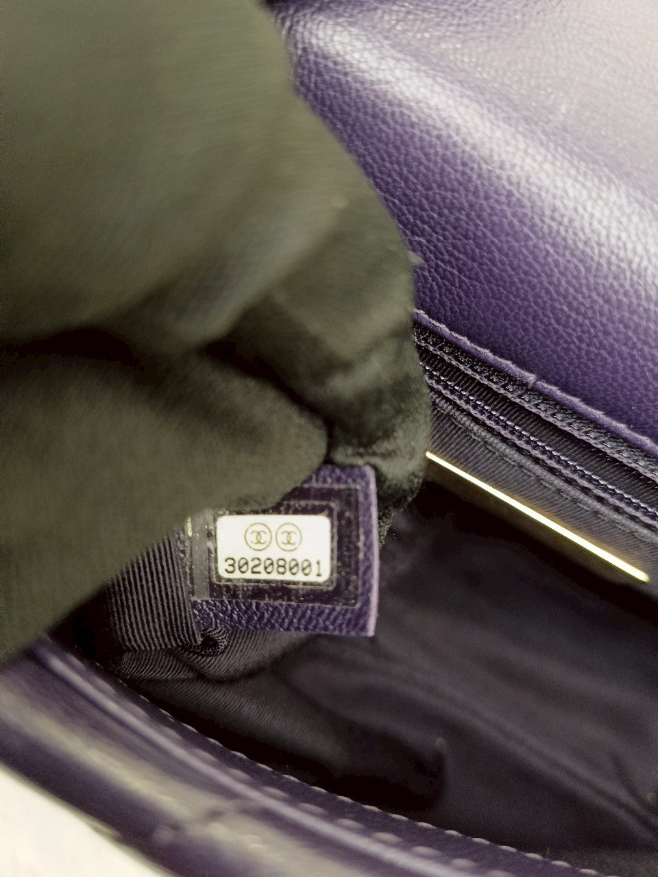 Chanel C19 Small Dark Purple GHW #30