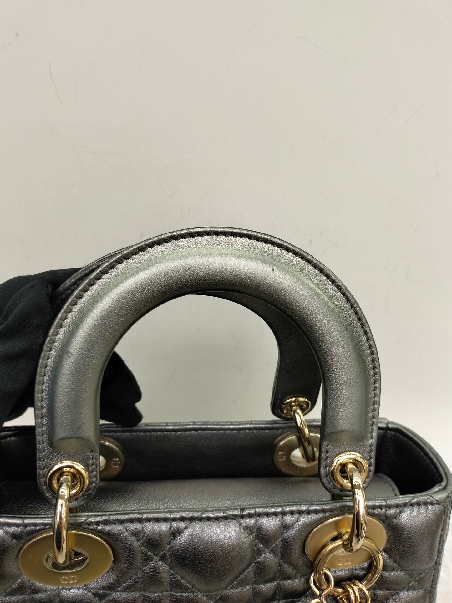 Lady Dior Small Gun Metal GHW 2019