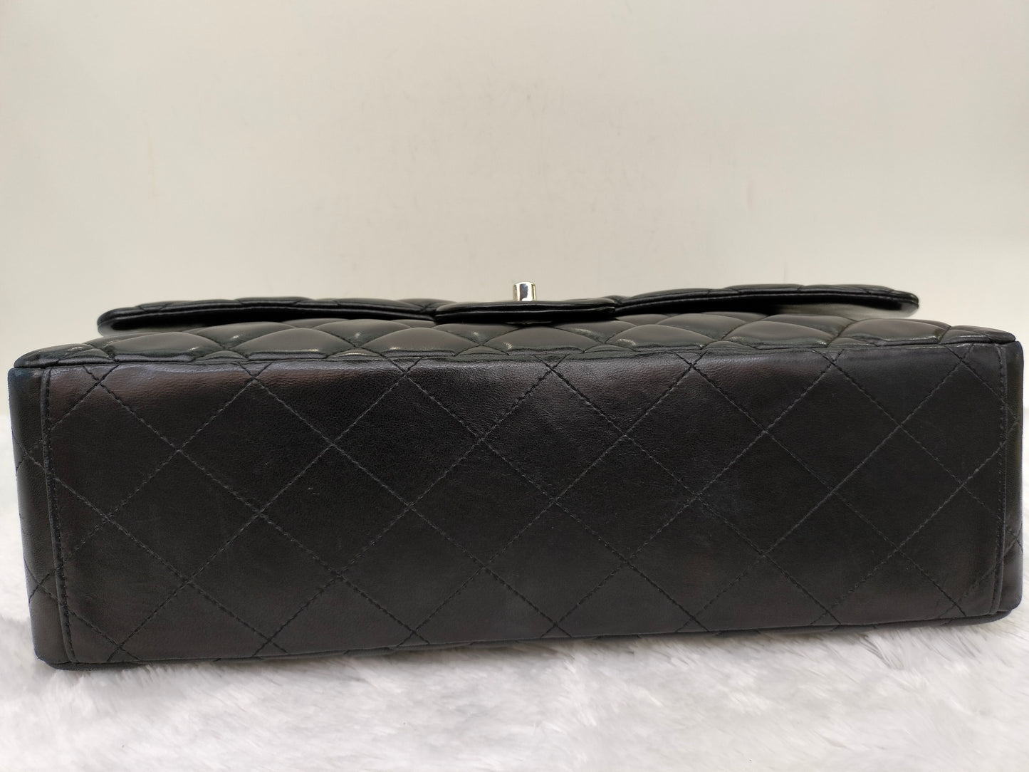 Chanel Maxi Lamb Black SHW SF #13