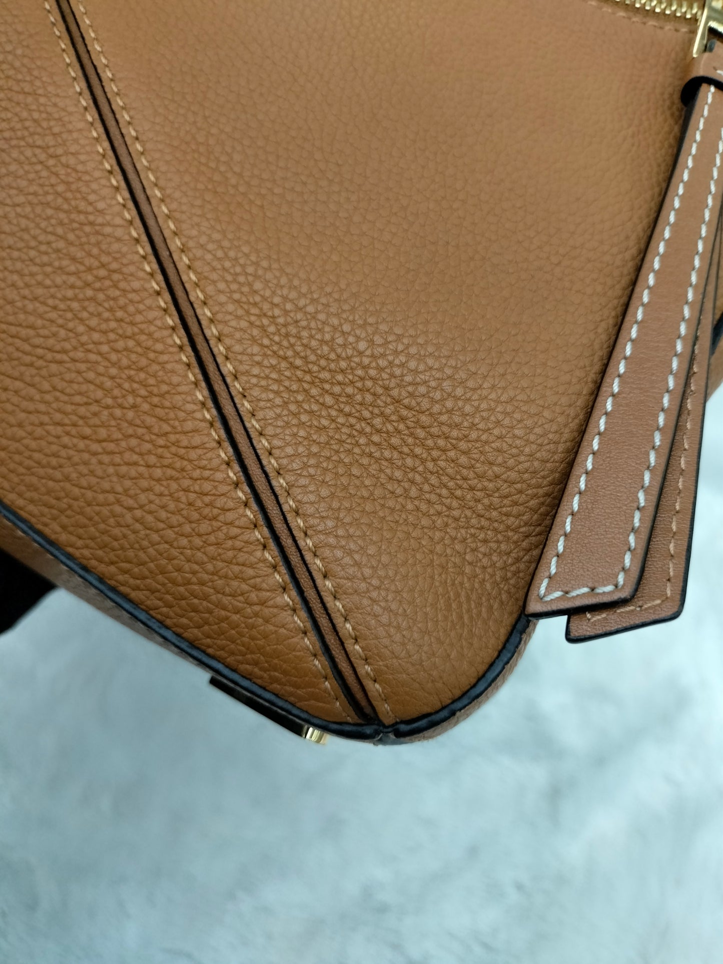 Loewe Puzzle Medium Grained Tan GHW 2018