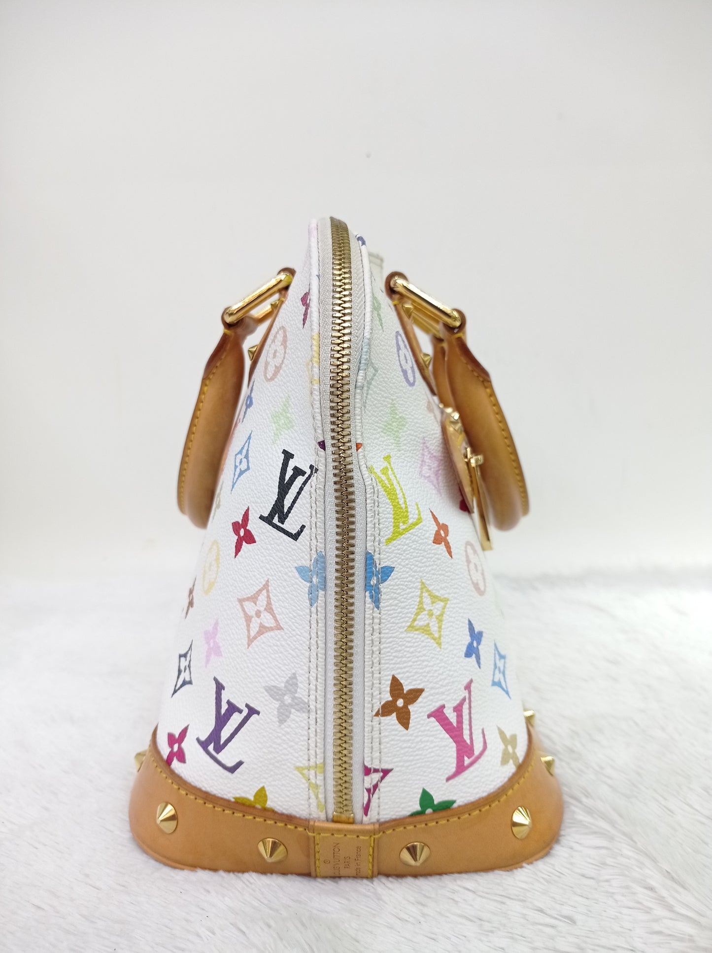 LV Alma PM Multicolour White