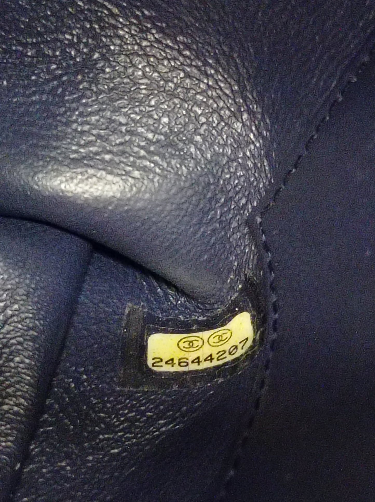 Chanel Coco Handle Medium Caviar Blue Handle Lizard GHW #24