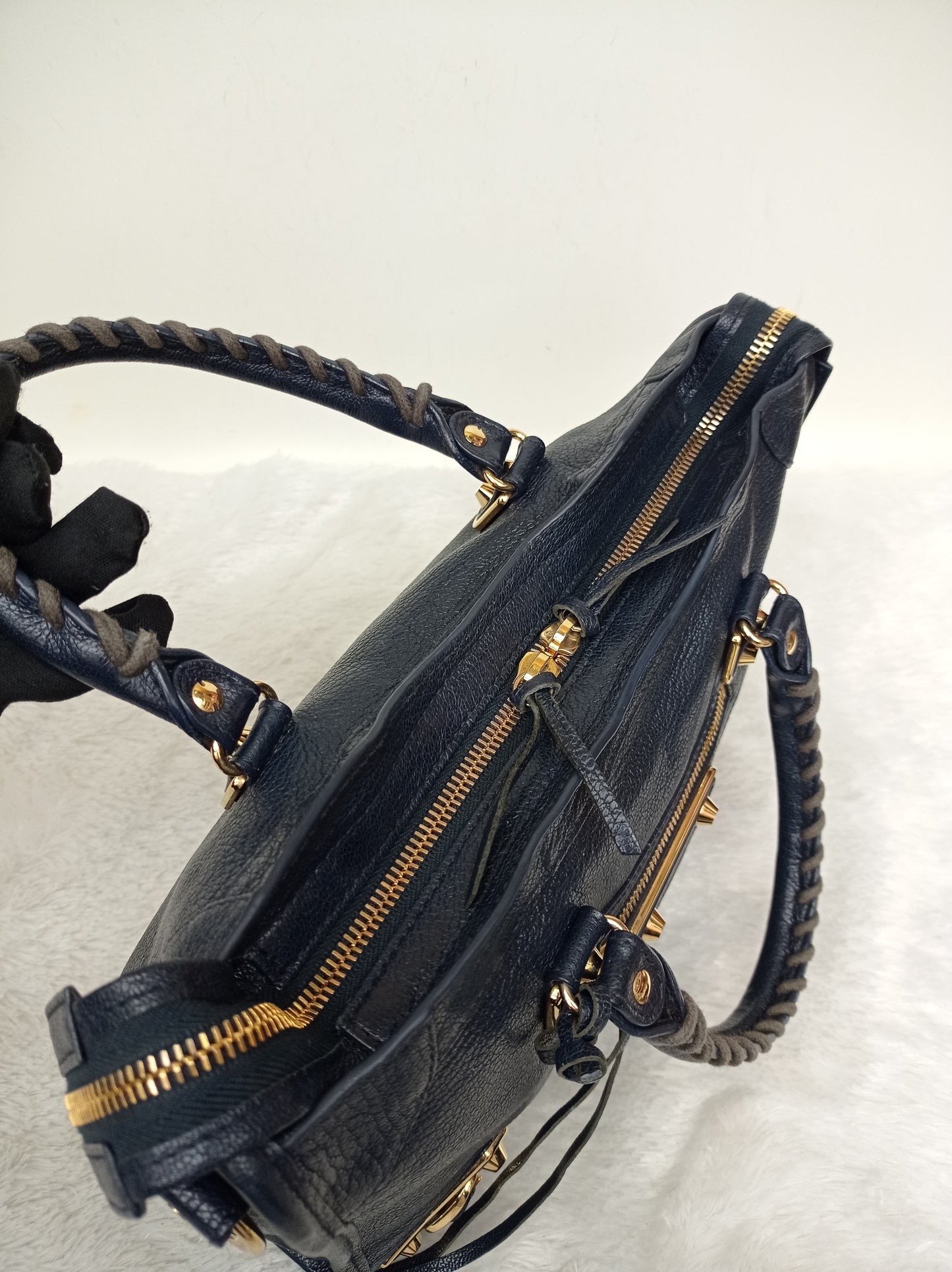 Balenciaga Small City Edge Navy GHW