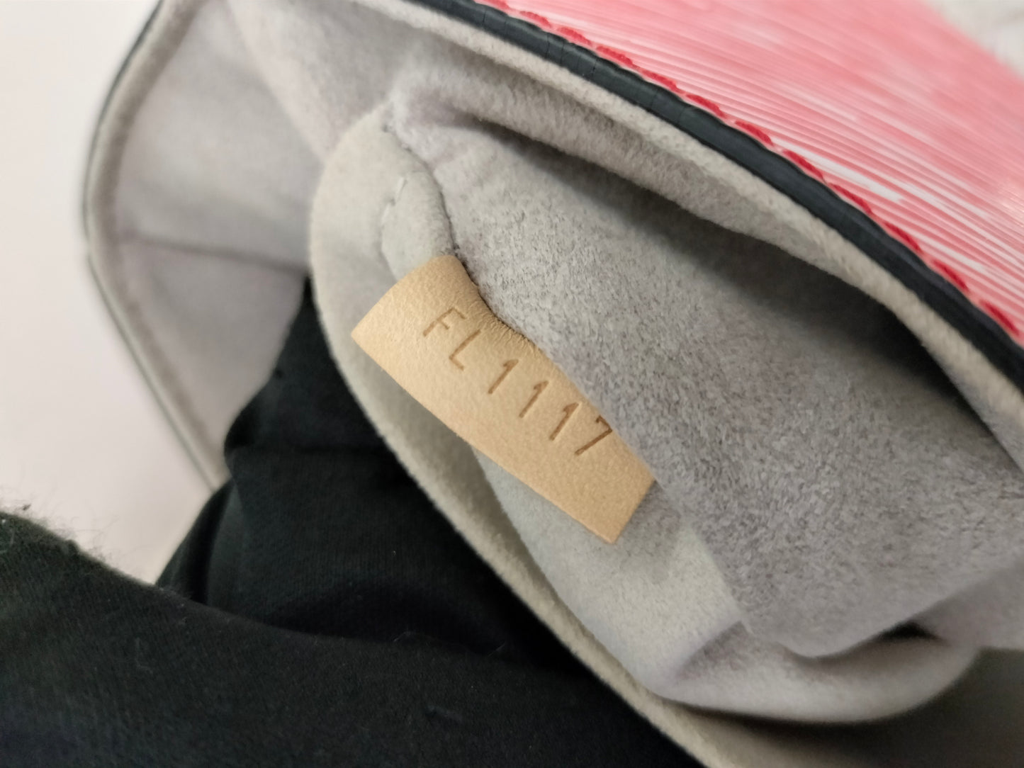LV Twist MM Epi Studded Denim Red 2017