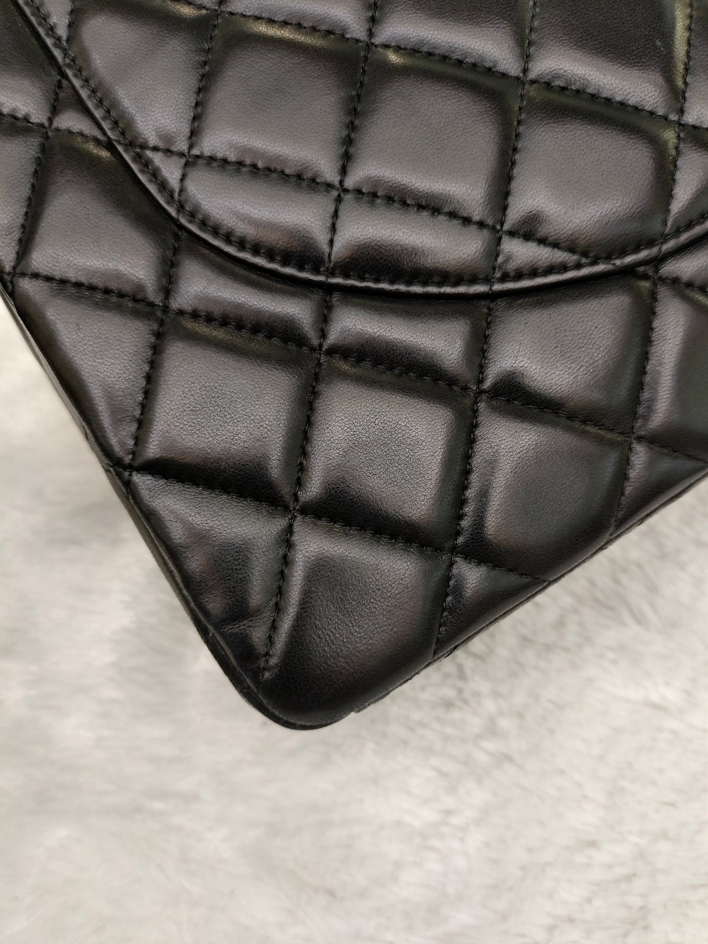 Chanel Maxi Lamb Black SHW SF #13