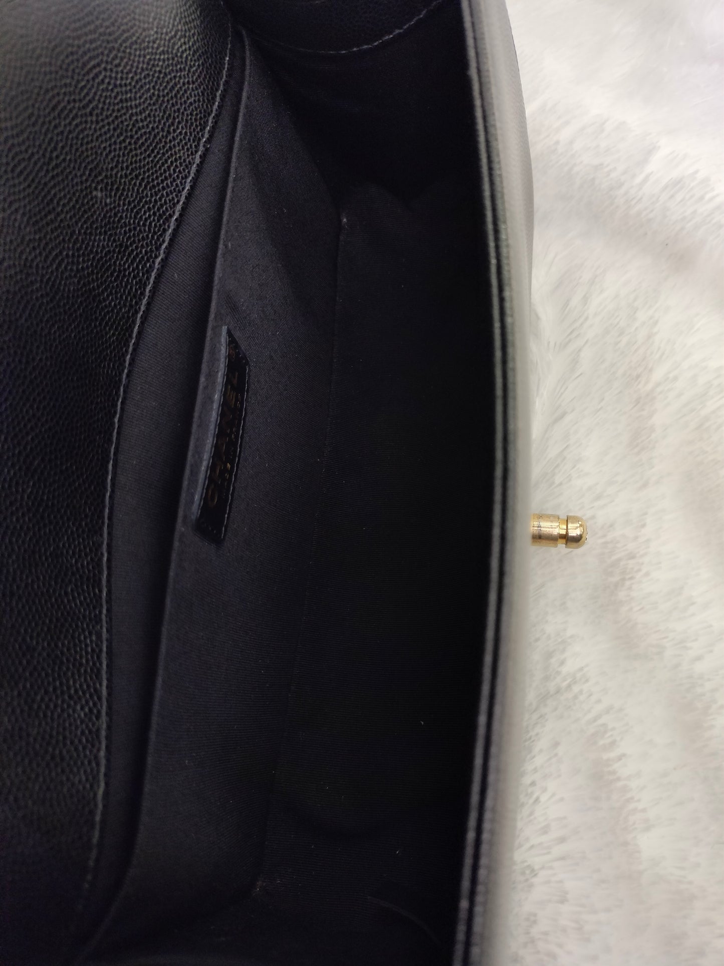 Chanel Boy 25 Caviar Black GHW #29
