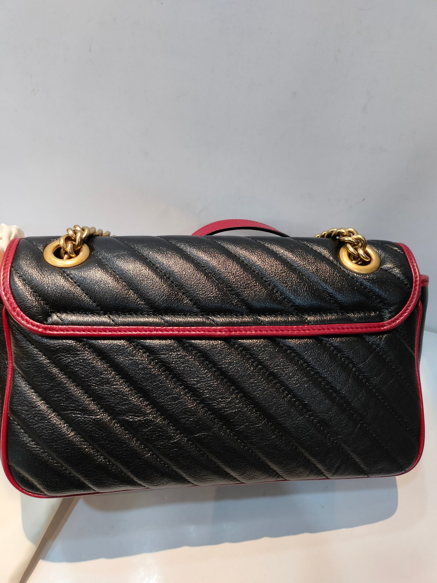 Gucci Marmont Small Black Red GHW