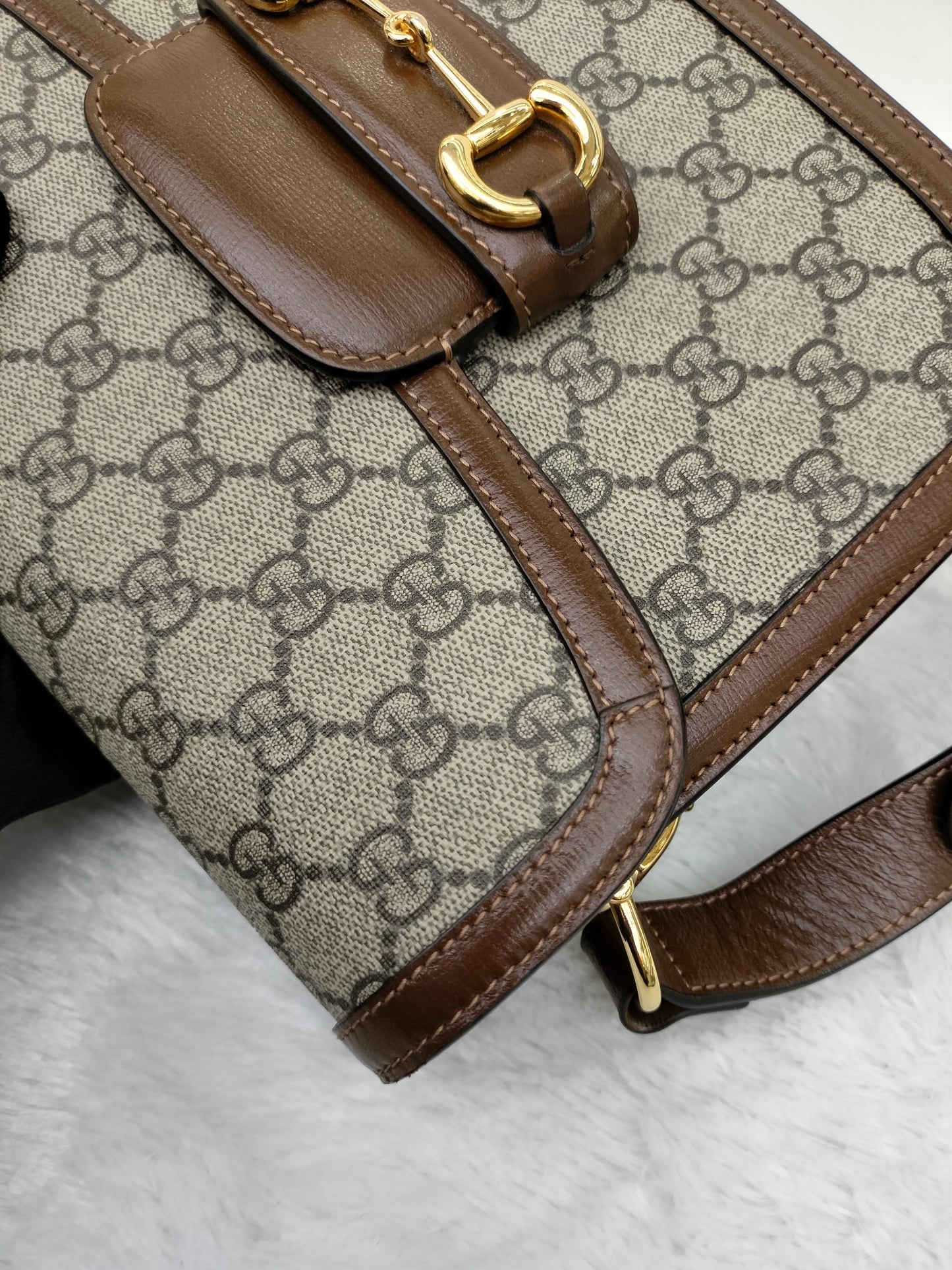 Gucci Horsebit 1955 Shoulder Medium Brown GHW