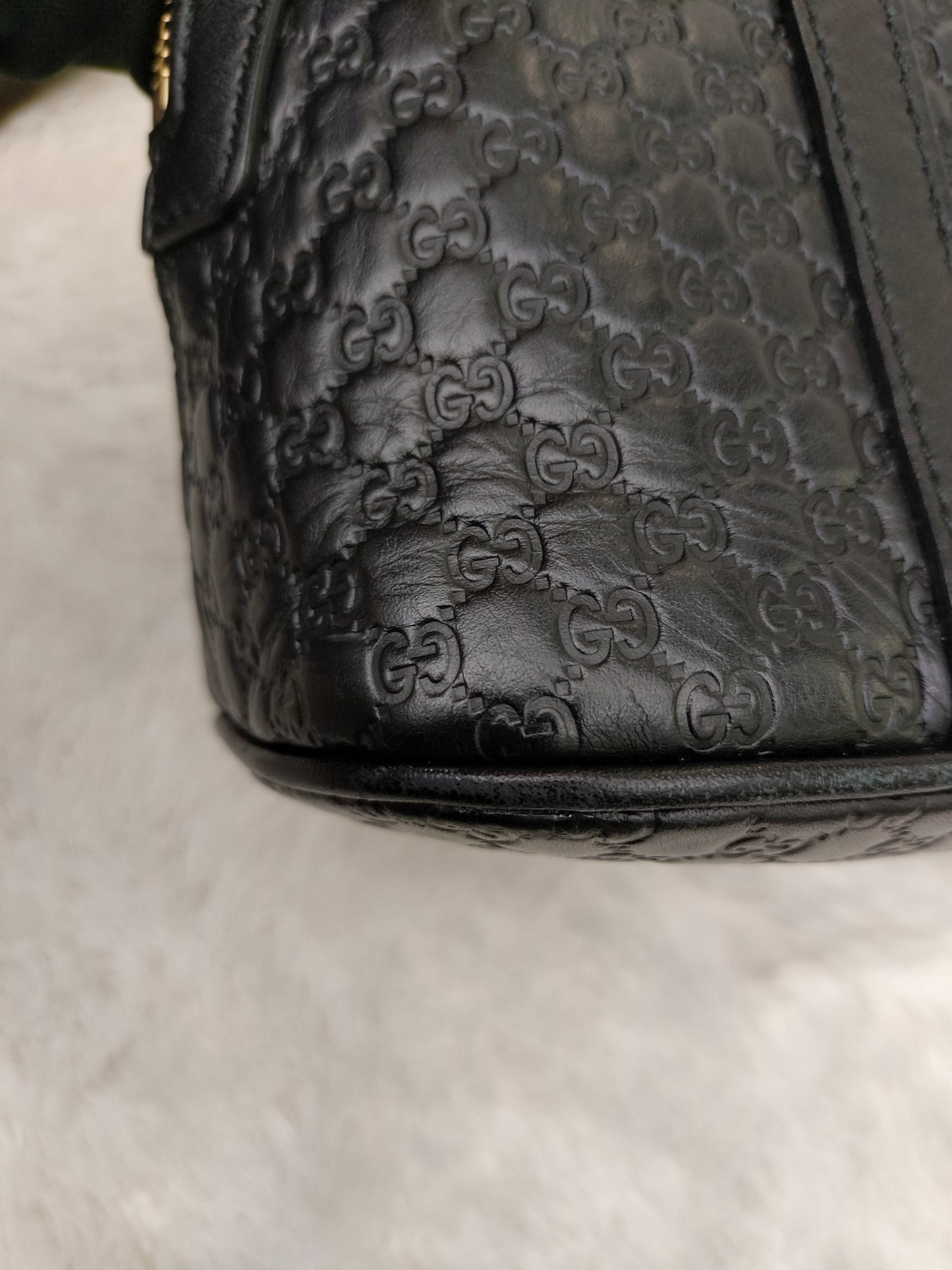 Gucci Micro Guccissima Dome Black GHW