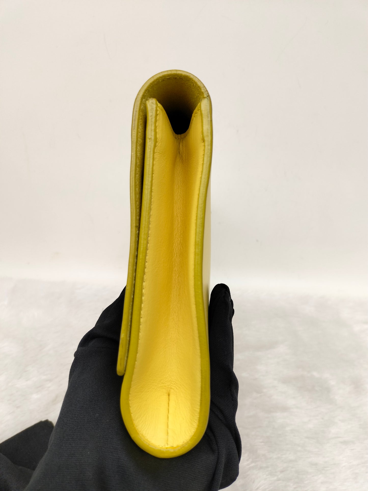 YsL Chyc Ligne Clutch Yellow GHW 2013