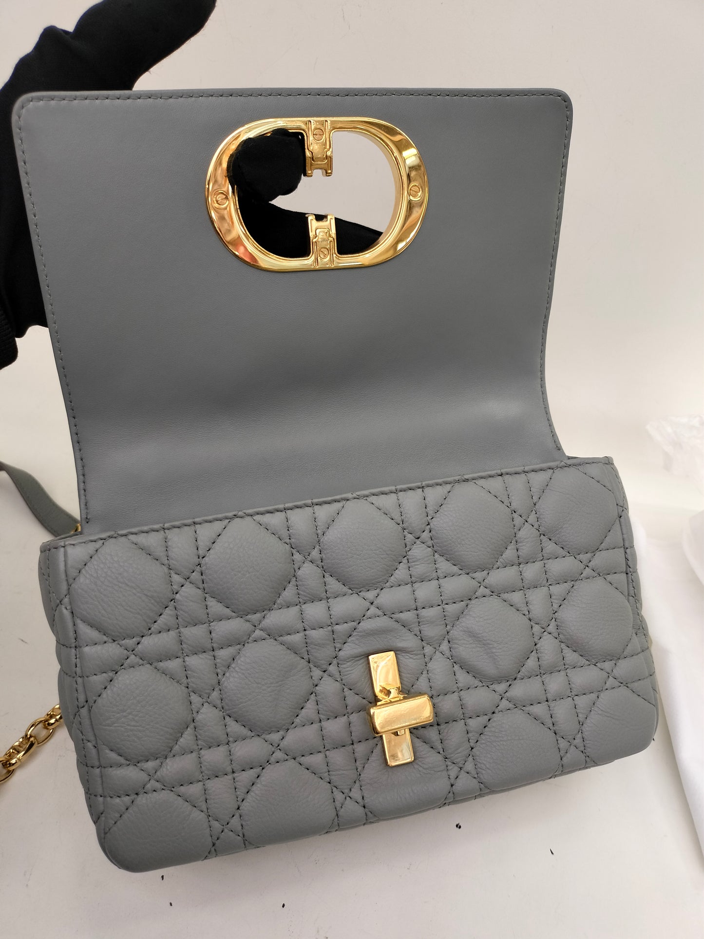 Dior Caro Small Grey GHW 2021