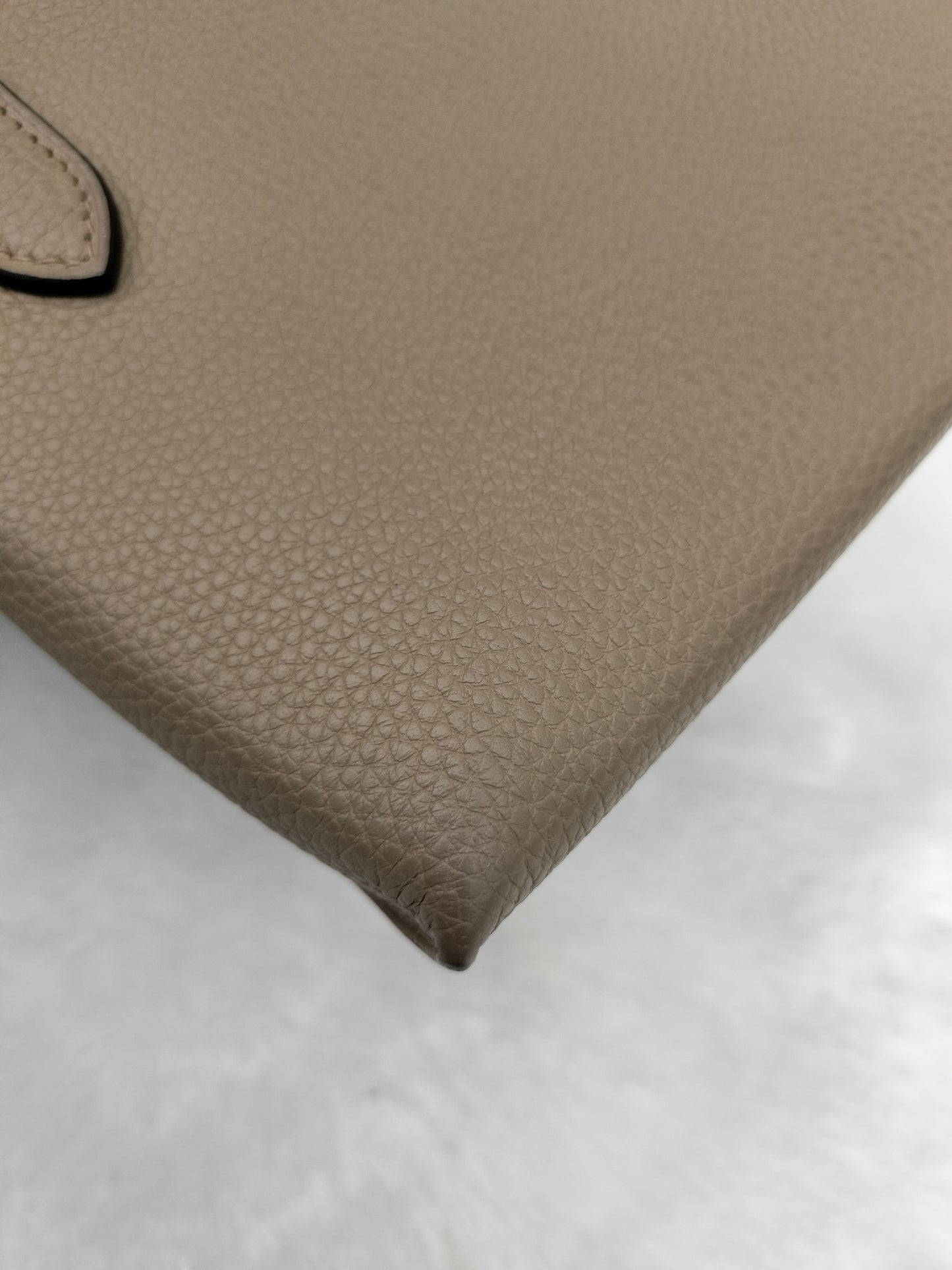 Hermes Videpoches Togo Sangle Wool Beige Marfa PHW #B