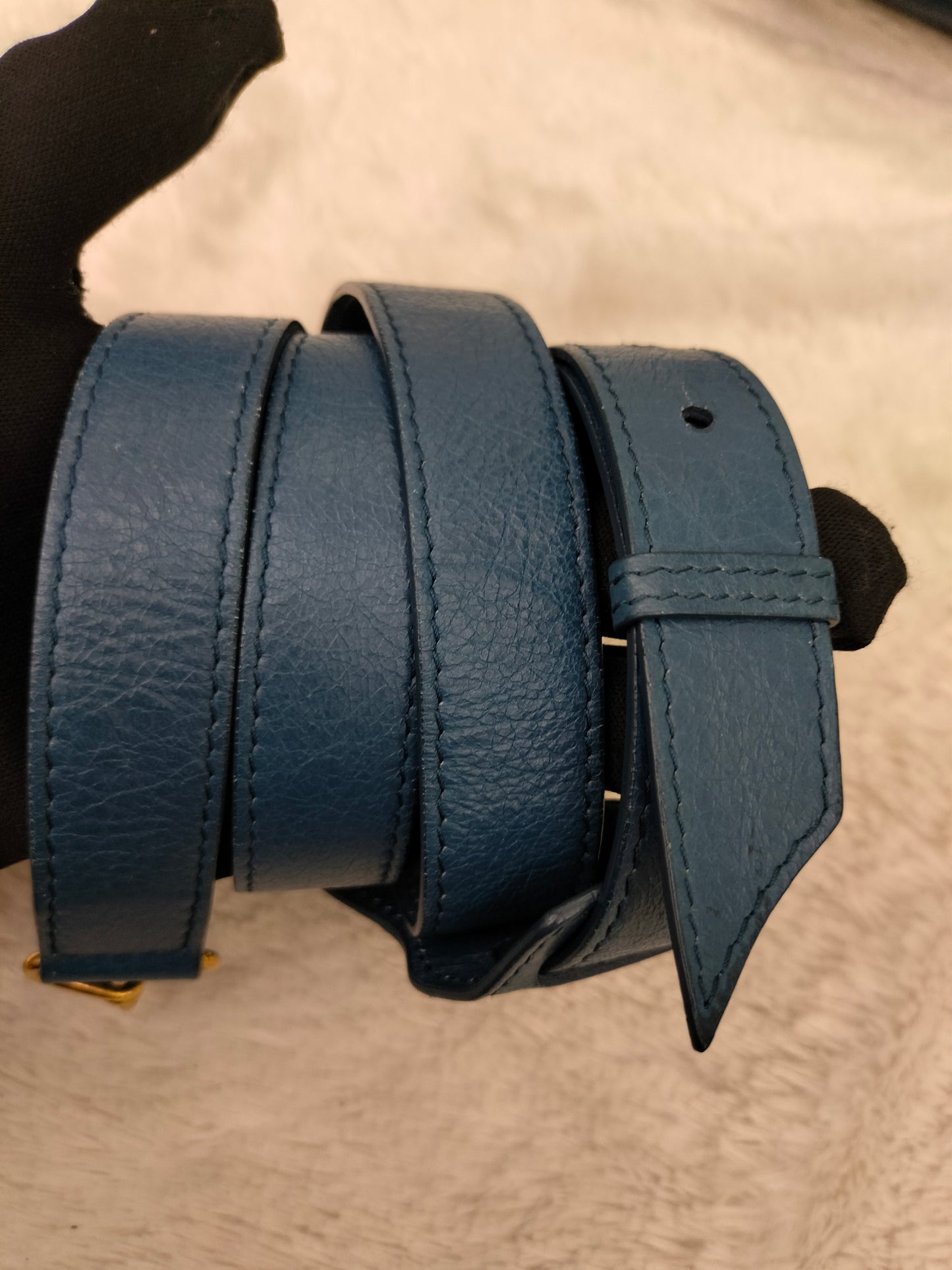 Balenciaga Small City Edge Blue GHW 2017