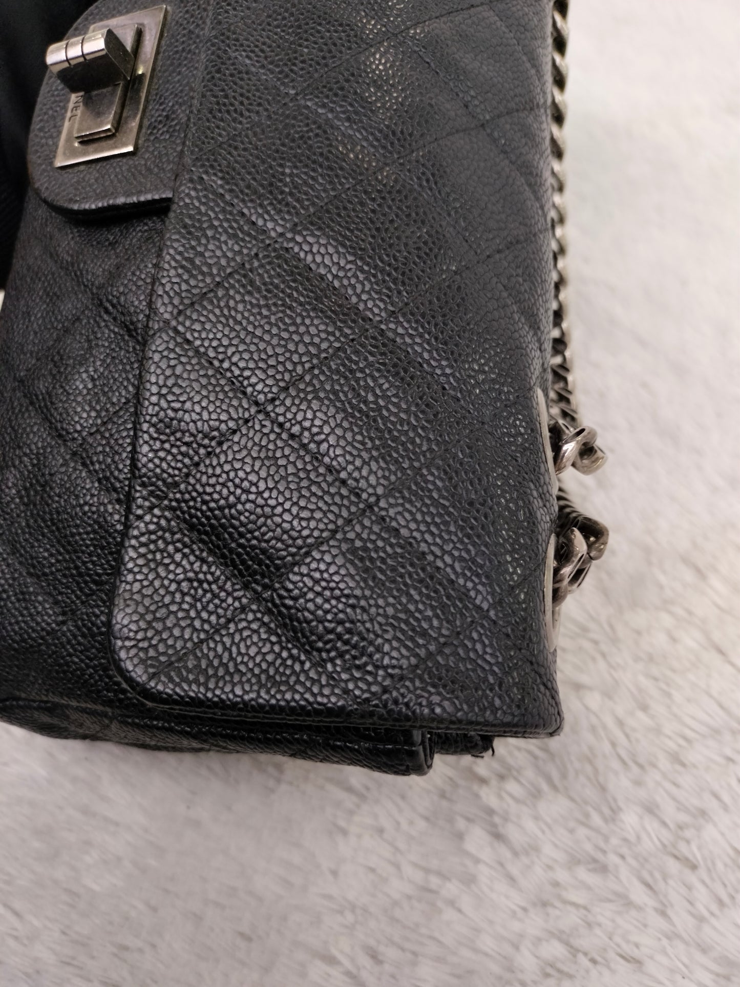 Chanel Medium Reissue Caviar Black Bijoux Chain RHW #11
