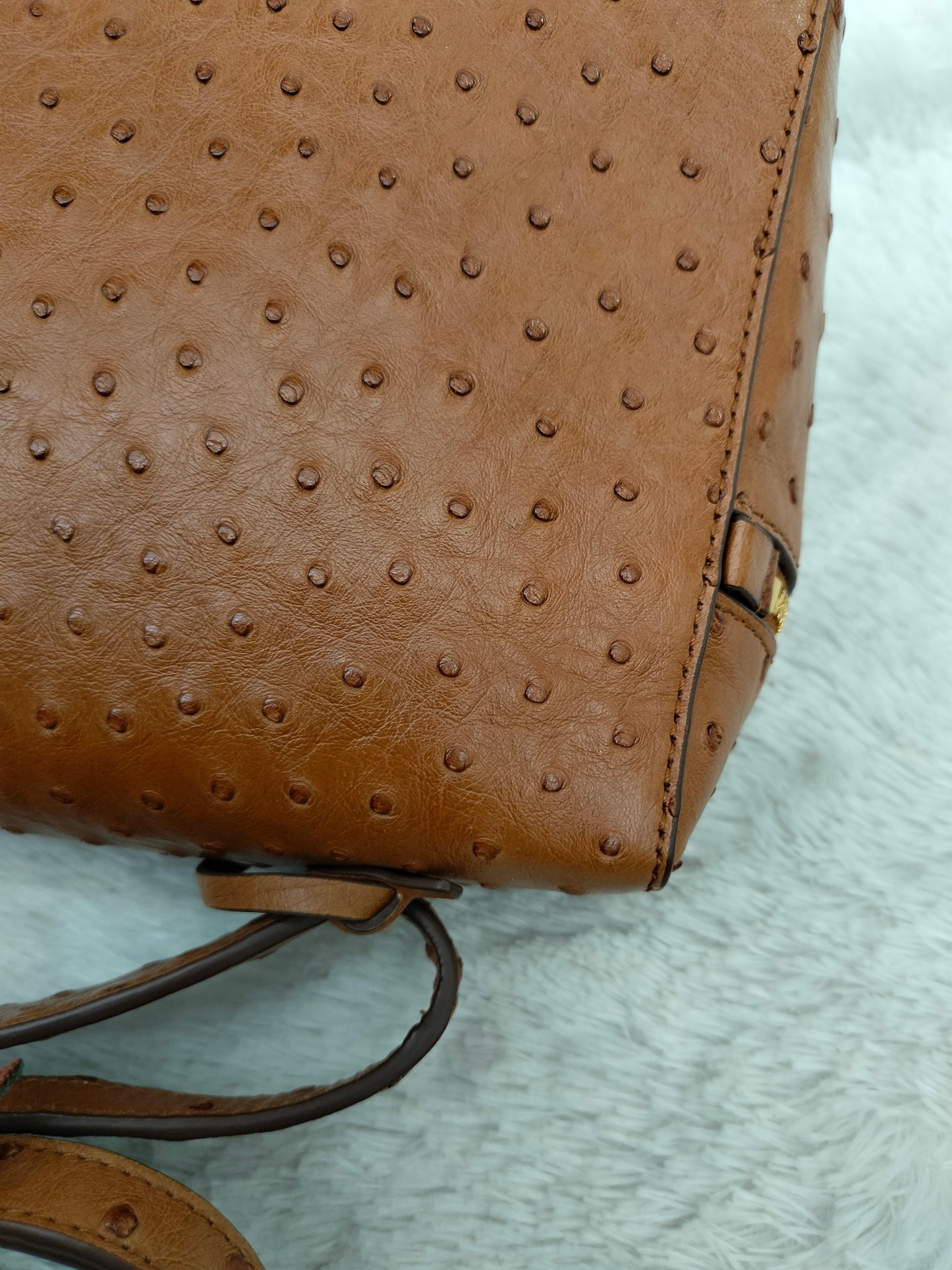 Loro Piana 27 Extra Bag Ostrich Cognac GHW 2024