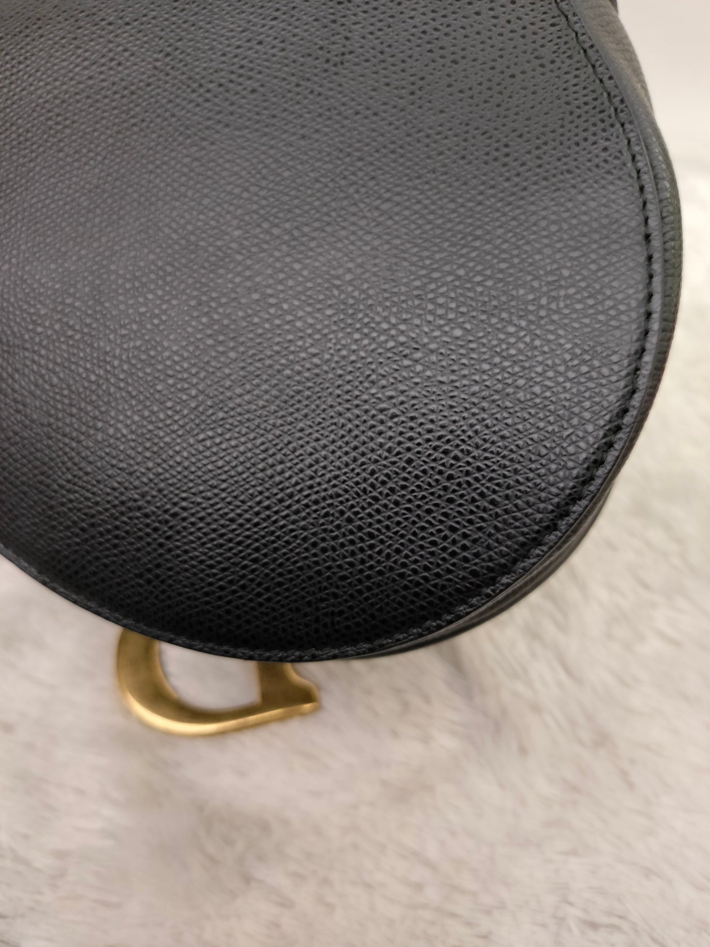 Dior Saddle Medium Grained Black GHW 2018