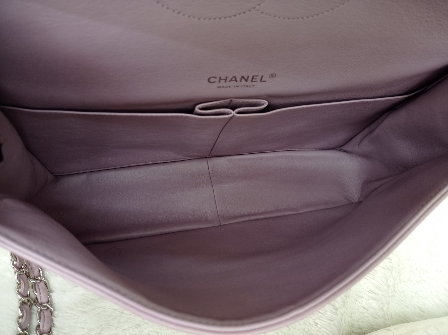 Chanel Maxi Lamb Lilac SHW DF #16