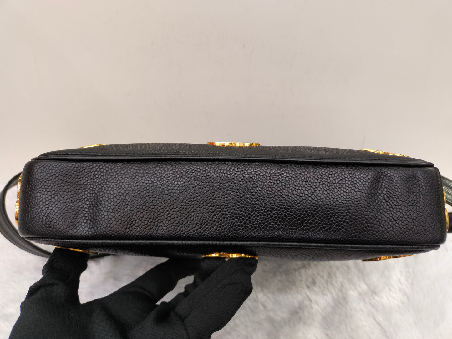 Chanel Triple Coco Chain Shoulder Caviar Black GHW #2