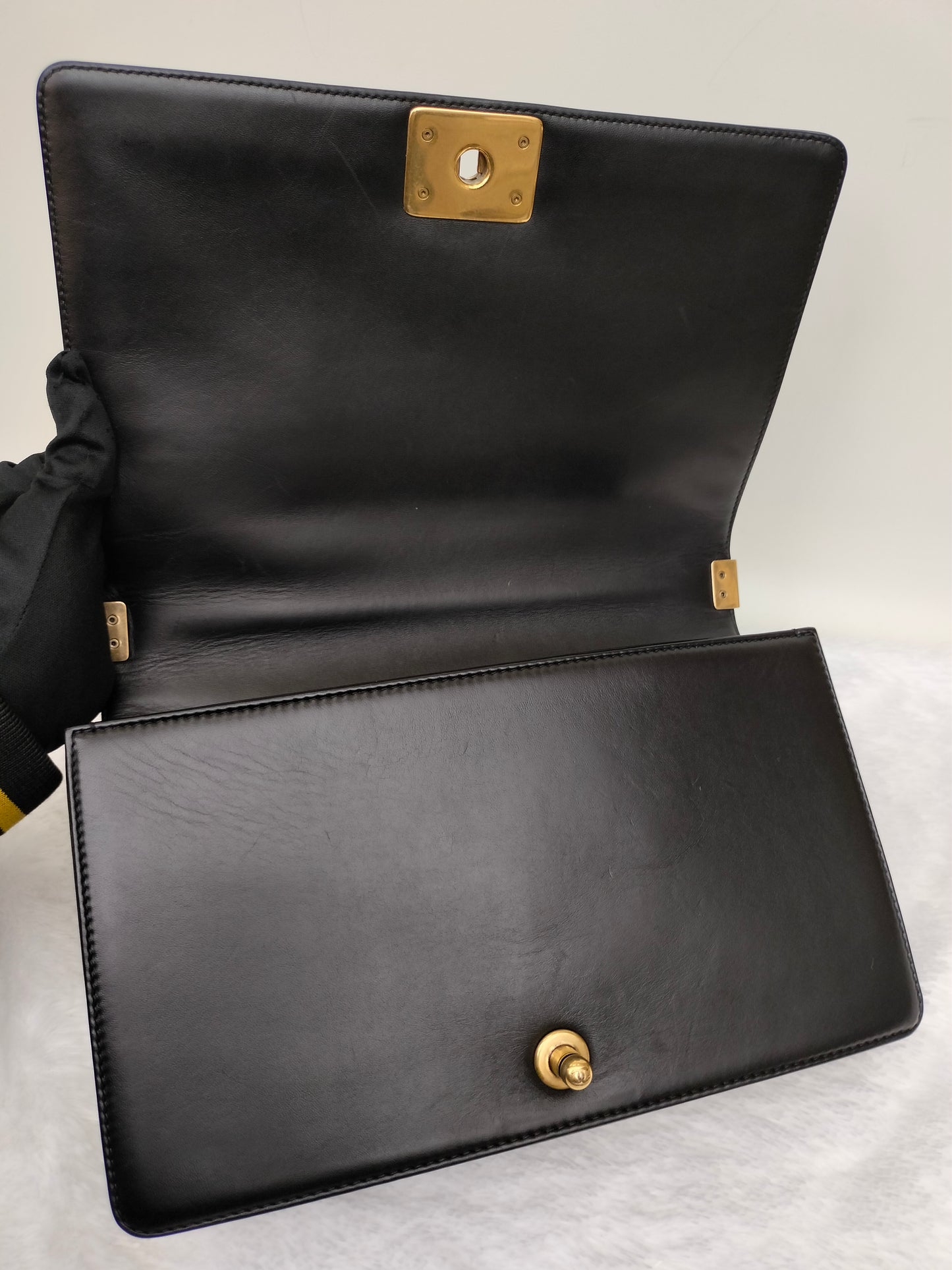 Chanel Boy 28 Calfskin Black RGHW #19