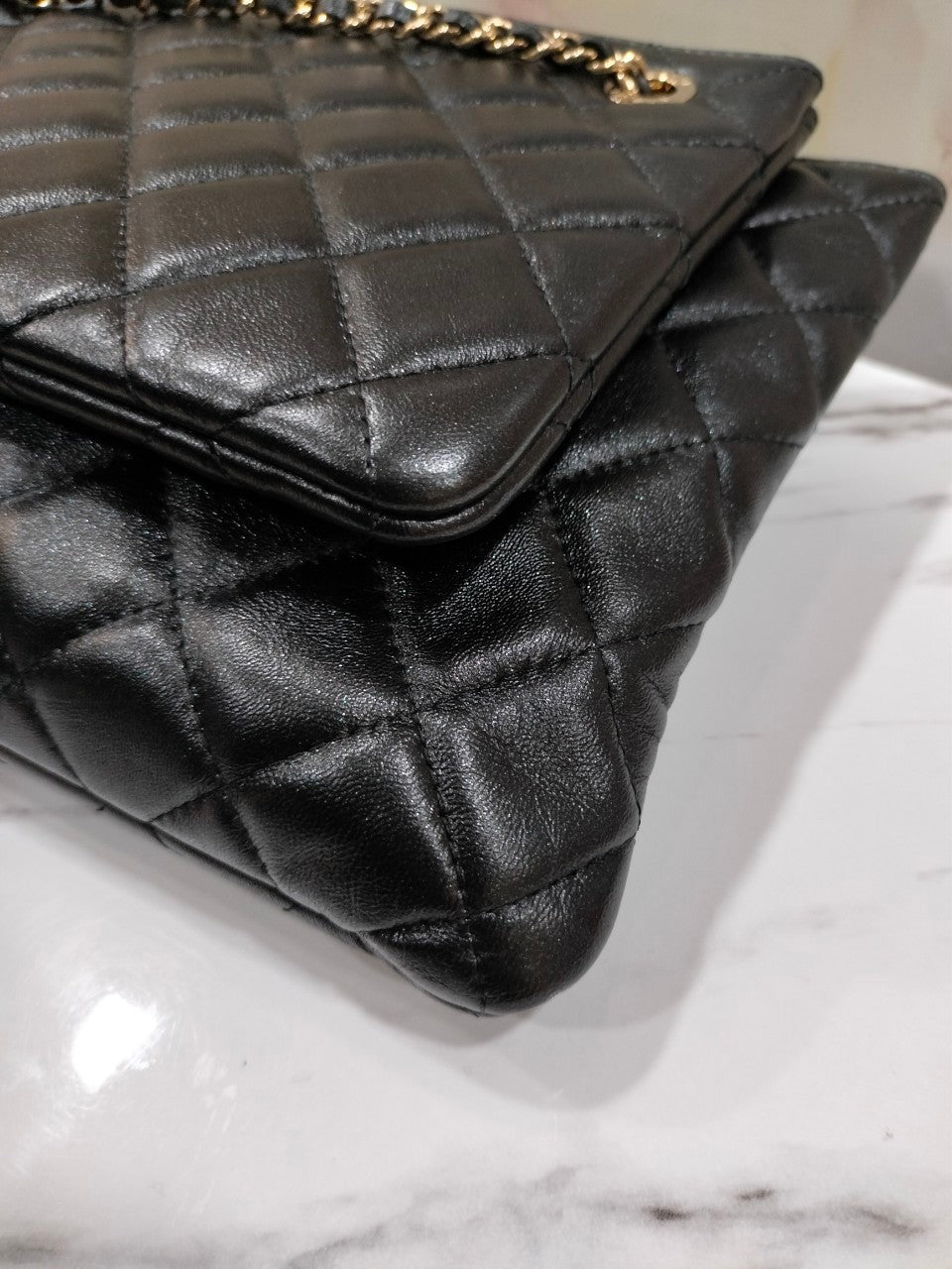 *Neverbeen Used* Chanel Double Case Black Lambskin GHW #29