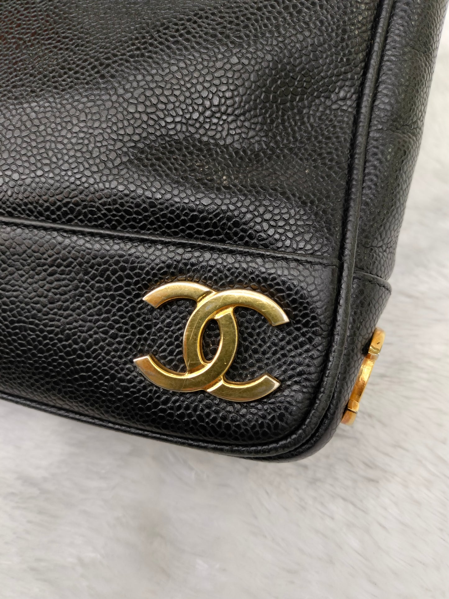 Chanel Triple Coco Chain Shoulder Caviar Black GHW #2